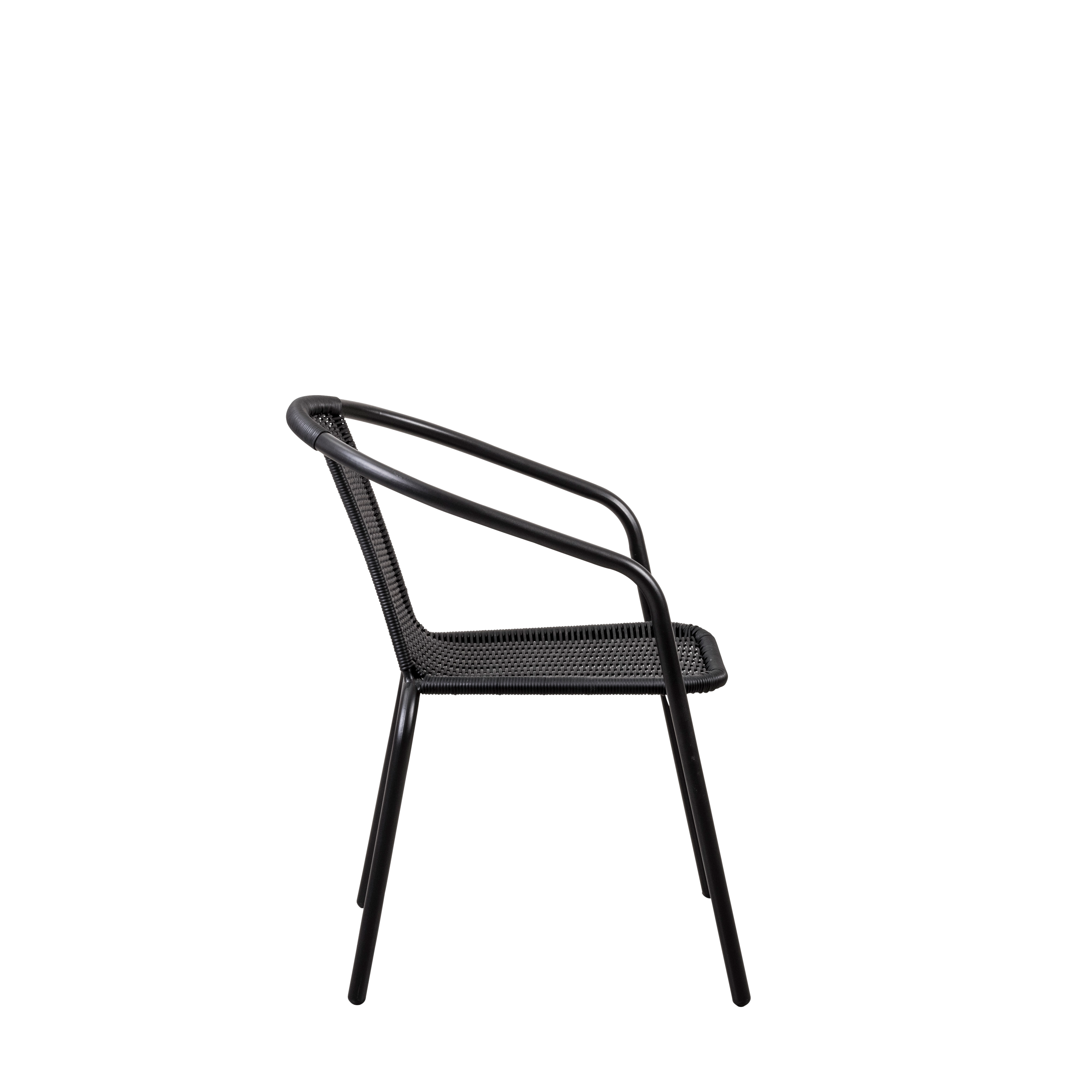 GERONA Stapelstoel zwartH 77 x B 58 x D 53 cm