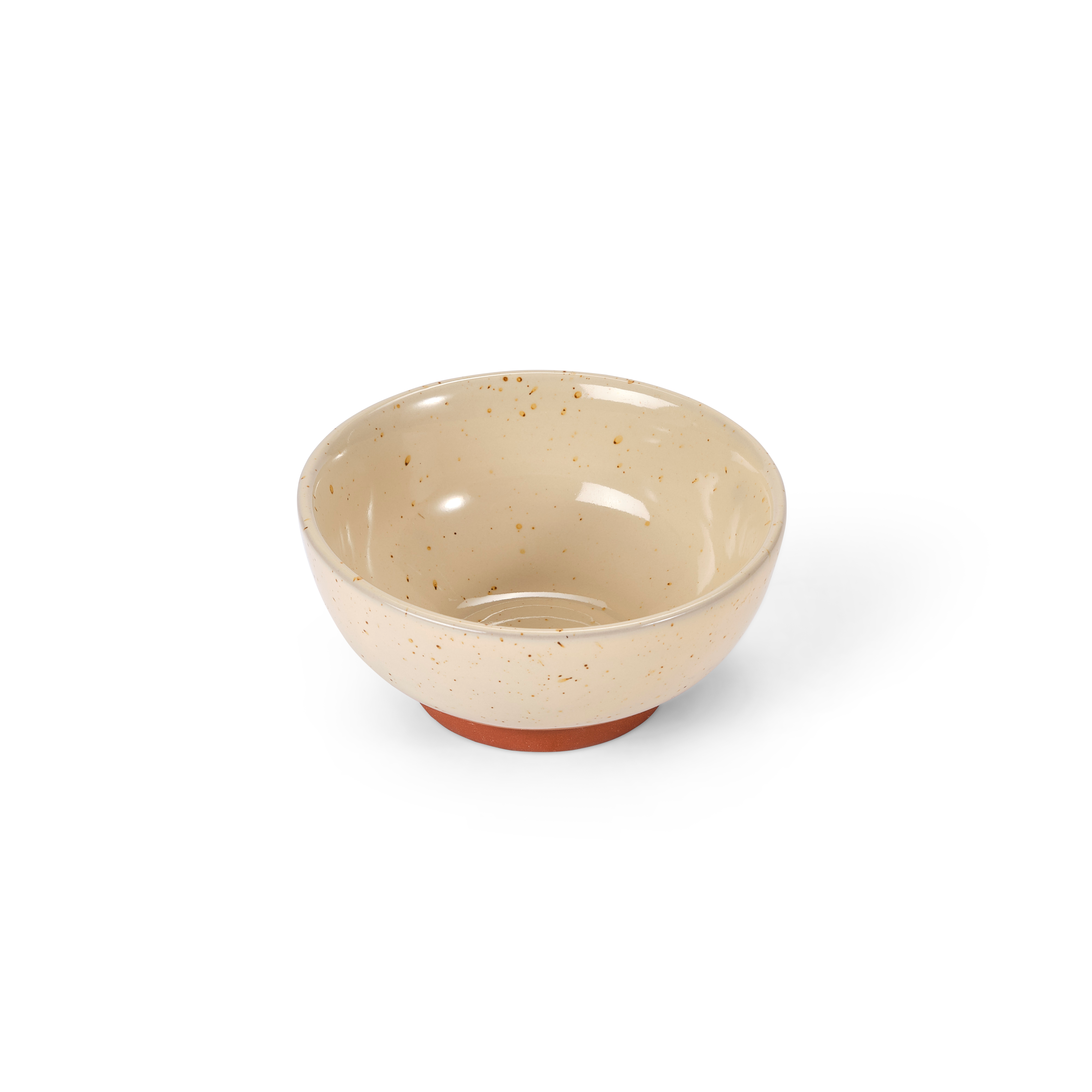 TERRA Bowl beige - set van 4 H 5,5 cm - Ø 11,8 cm