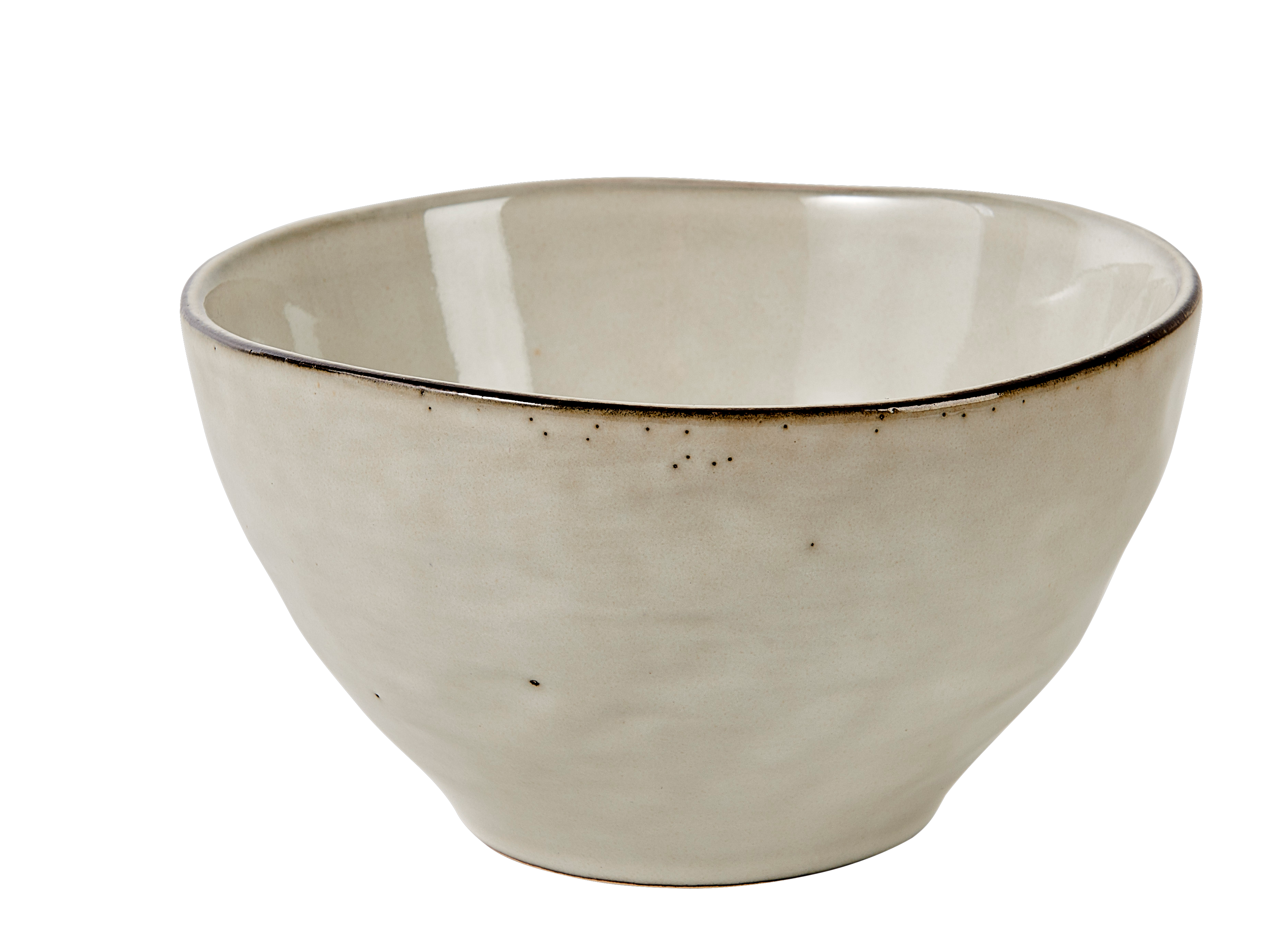 EARTH MARL Bowl 55 CL crème - set van 4 H 8 cm - Ø 14 cm