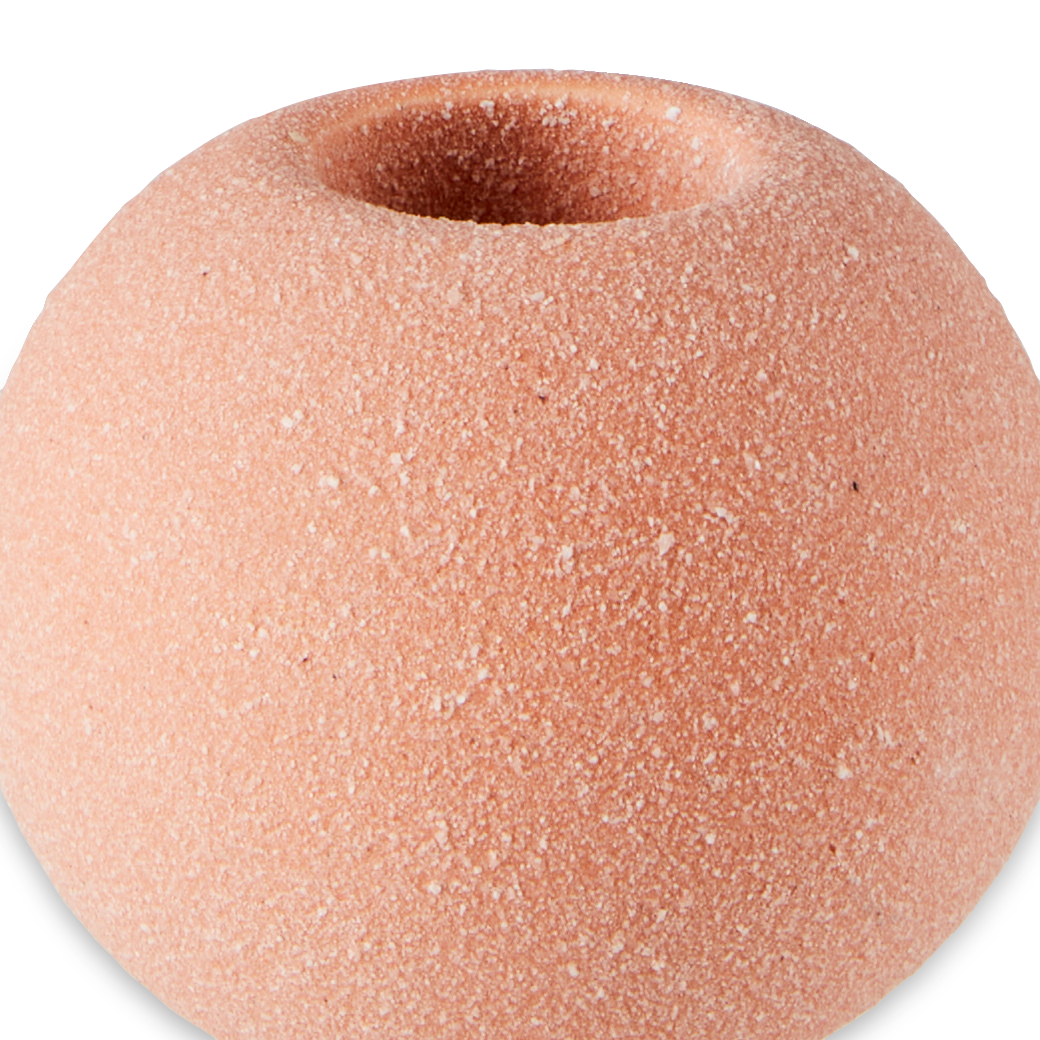 BOULES Kandelaar terracottaH 6,8 cm - Ø 6 cm