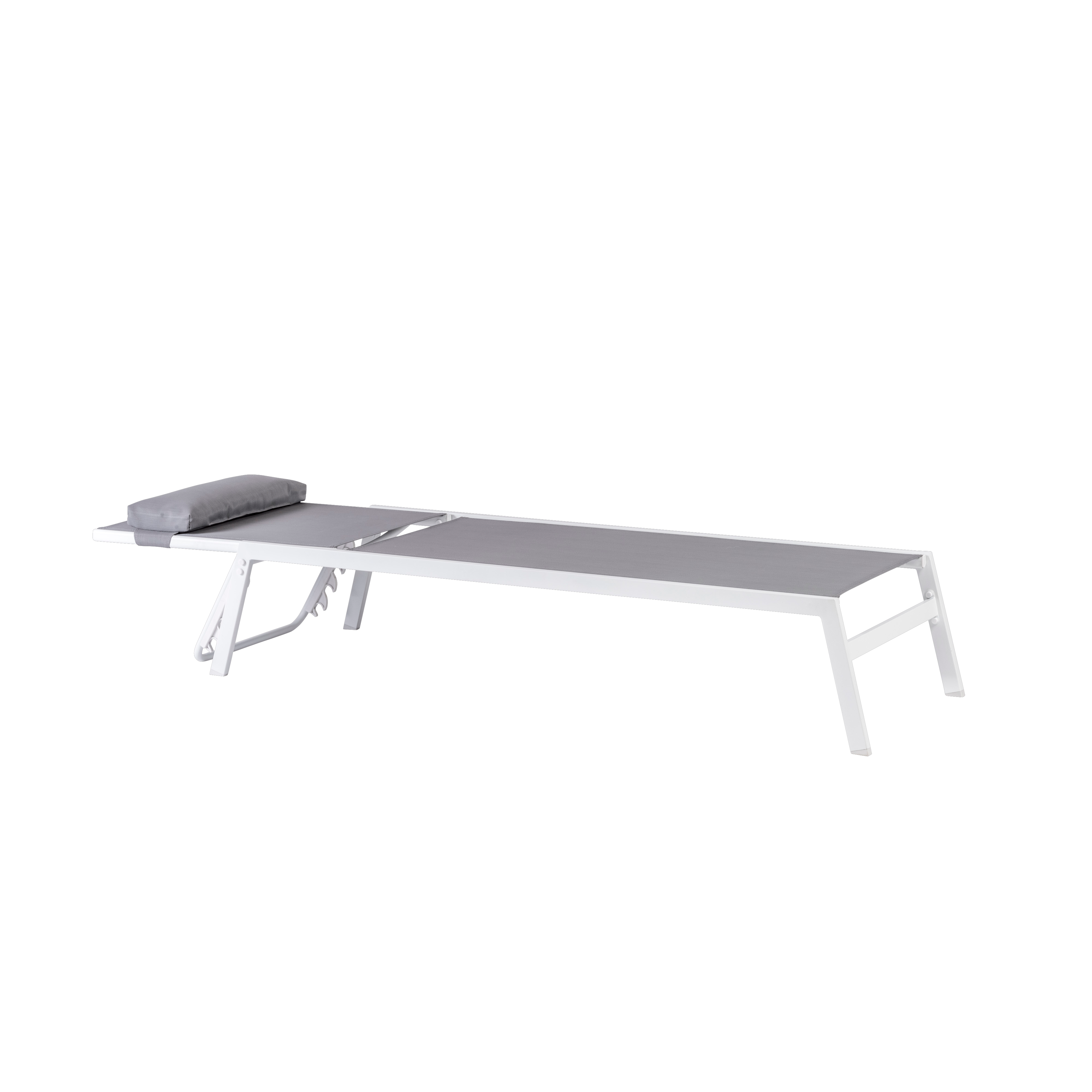 HUGO Ligbed wit, grijsH 32,6 x B 61 x L 199 cm