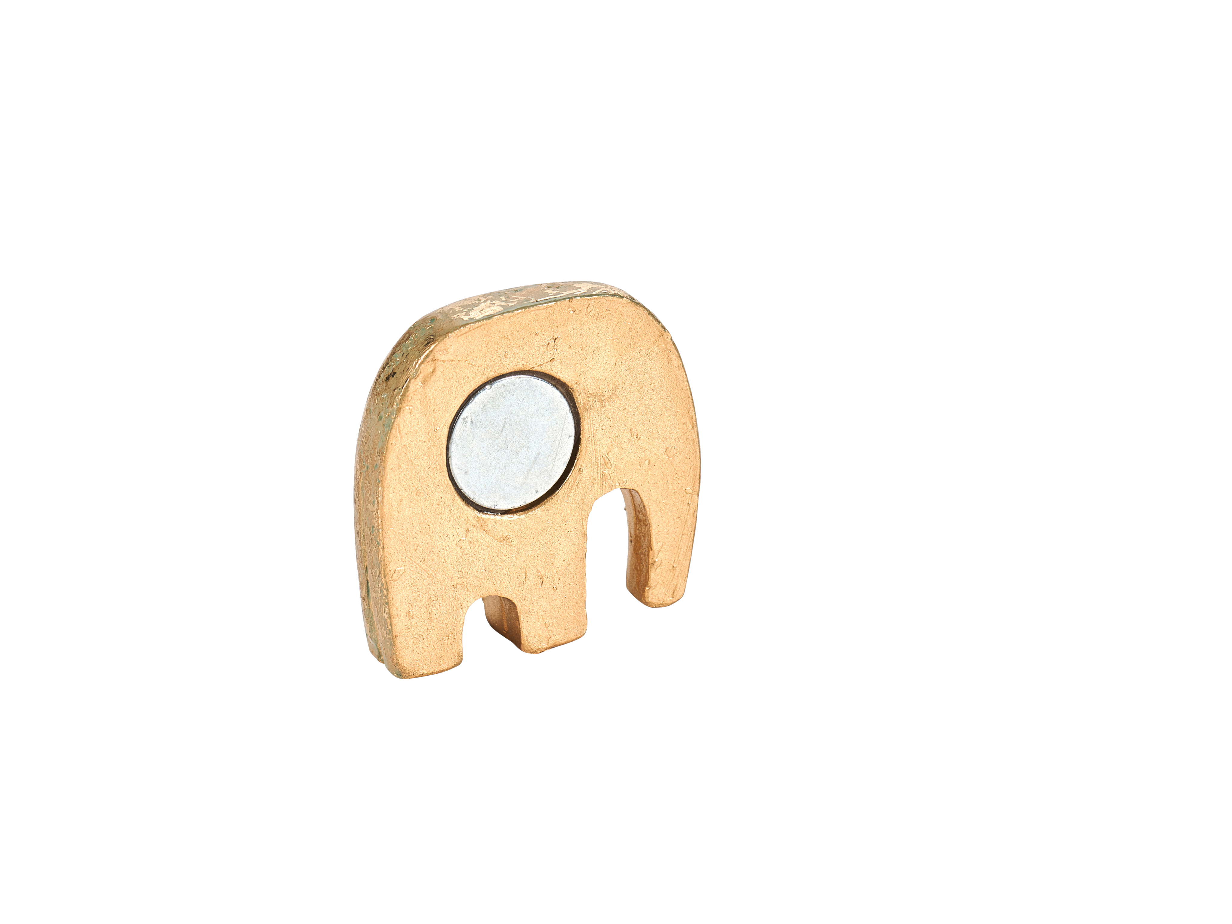 ELLY Magneet olifant goudH 4 x B 4 cm