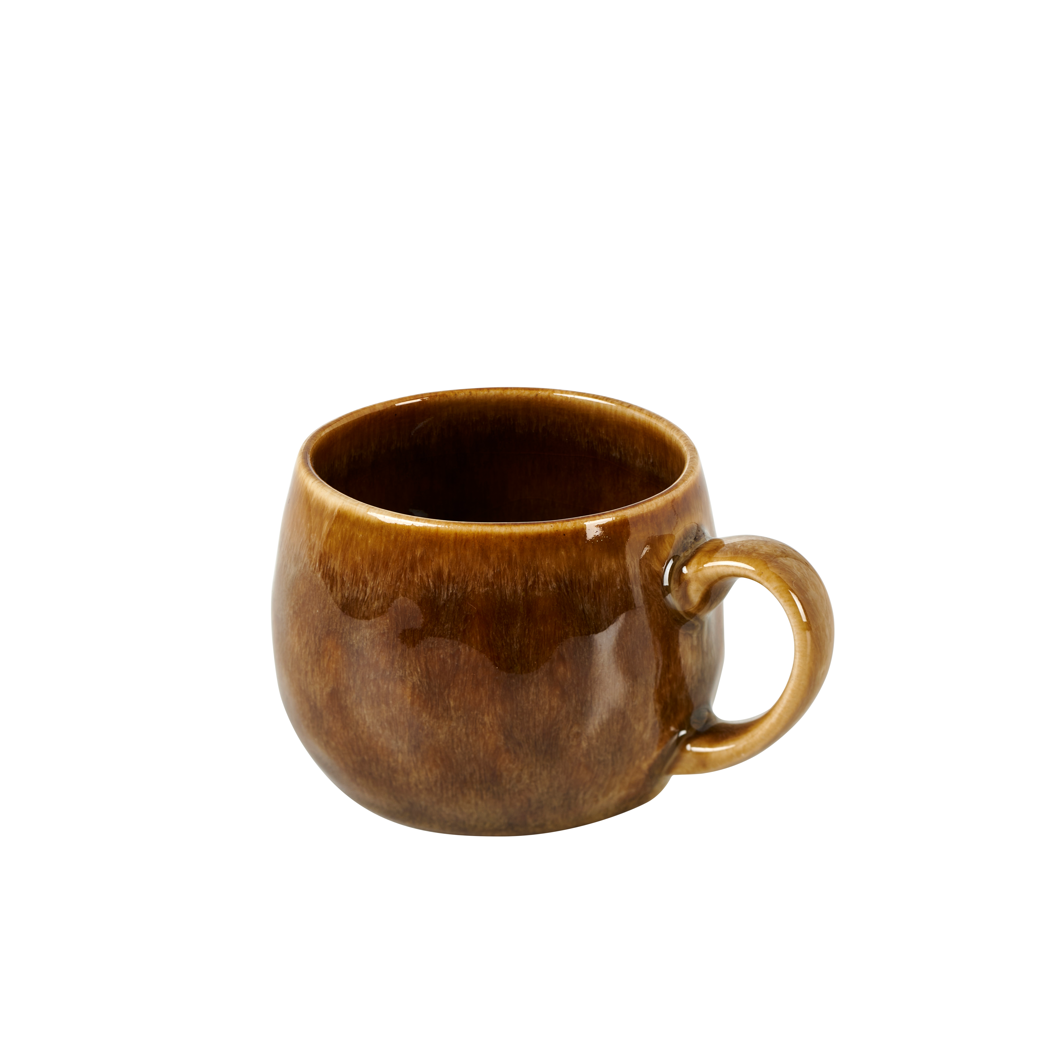 COZY Mok 12 CL bruin - set van 4 H 5,8 cm - Ø 6,5 cm