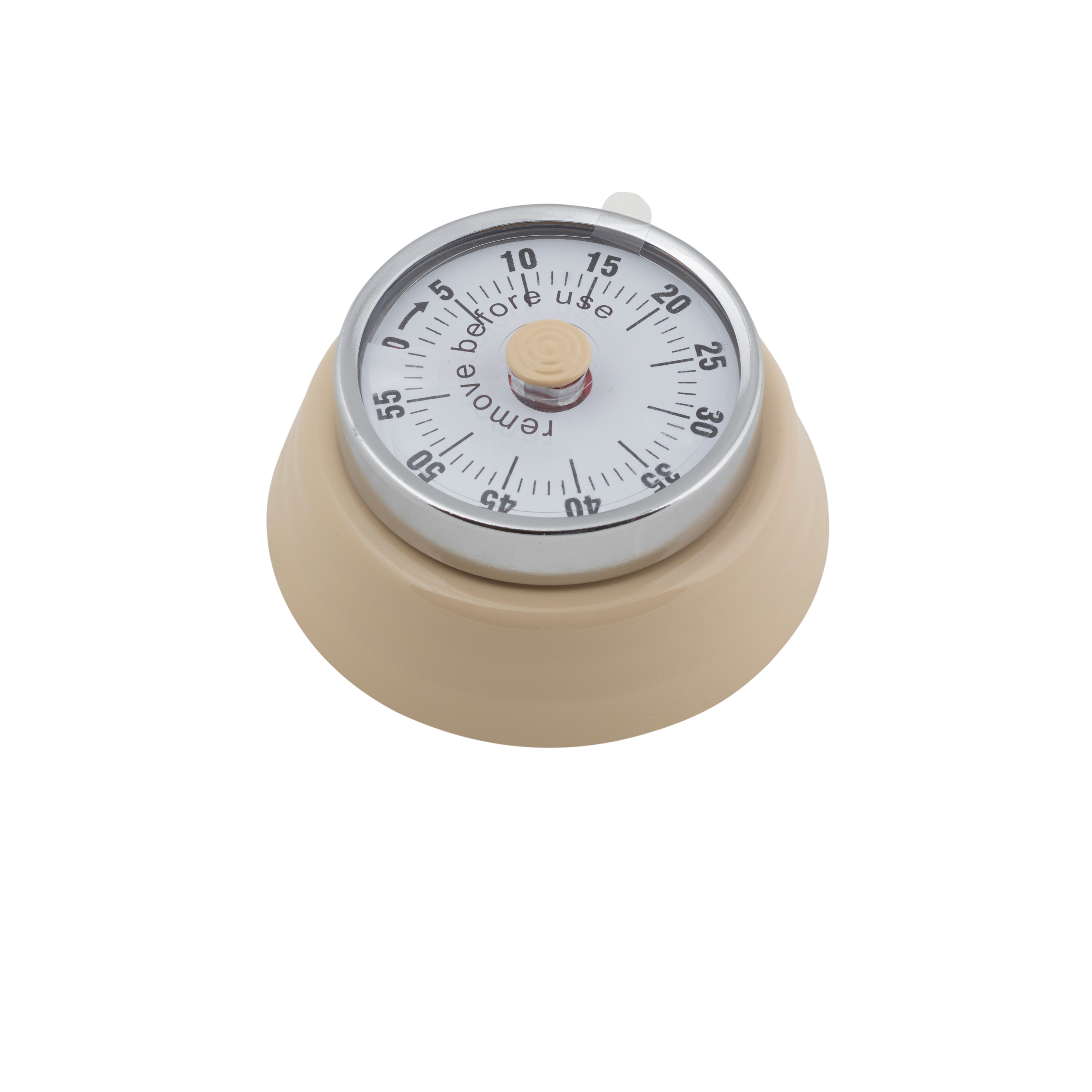 CUISINO Retro timer met magneet zandH 3 cm - Ø 7,3 cm