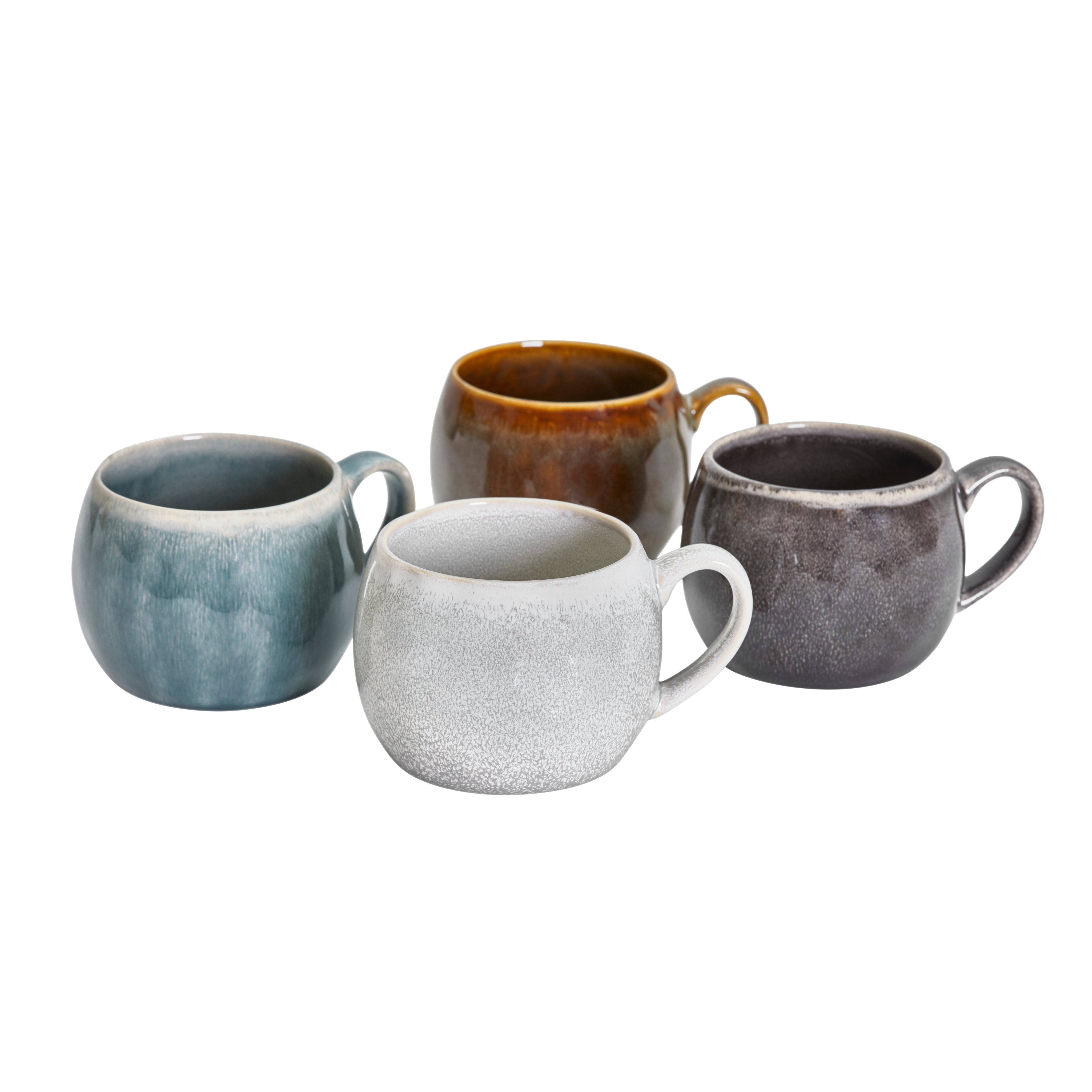 COZY Mok 27,5 CL wit - set van 4 H 6,8 cm - Ø 8 cm