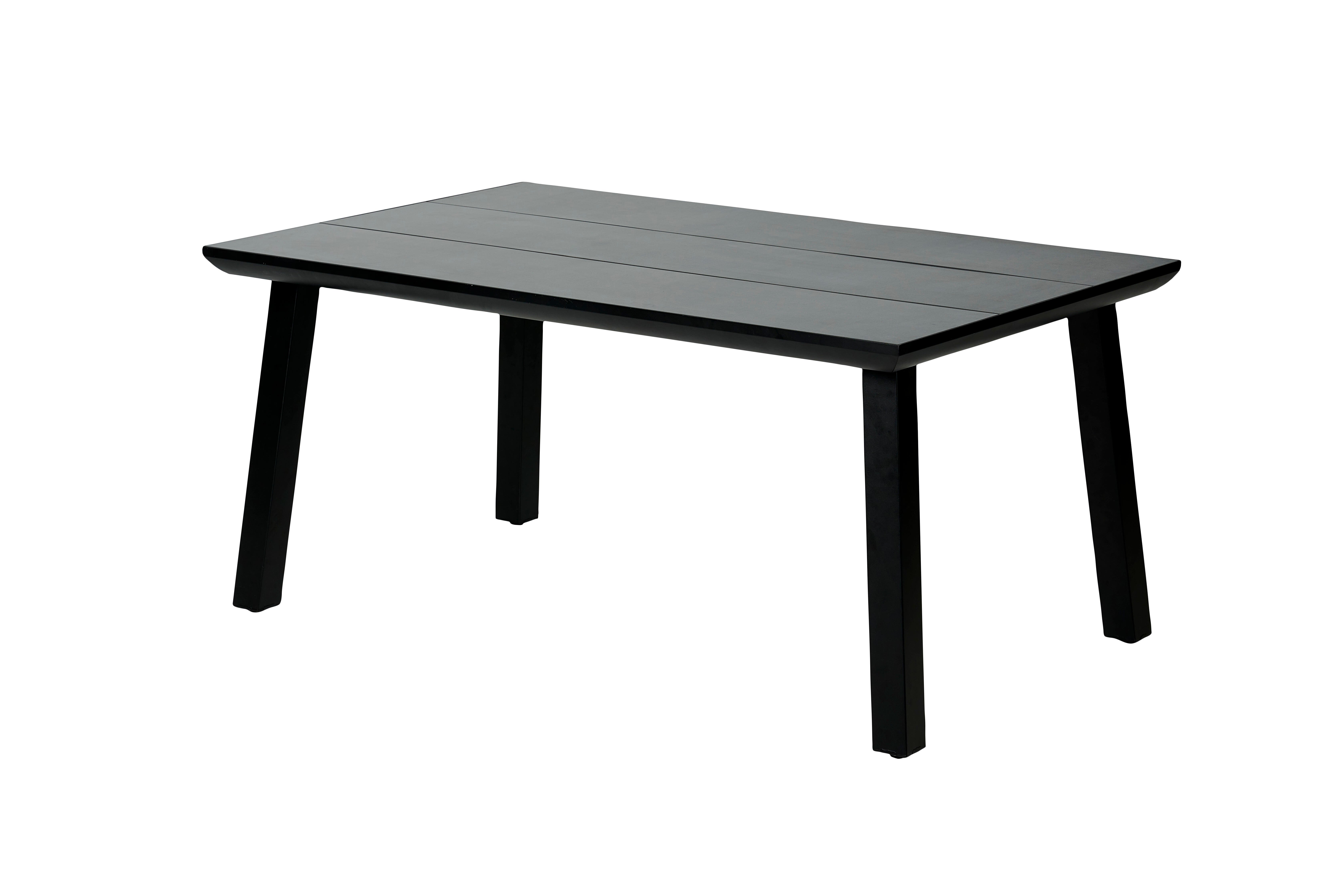 FORMAX Tuintafel met poten zwartH 5,8 x B 101 x L 160 cm