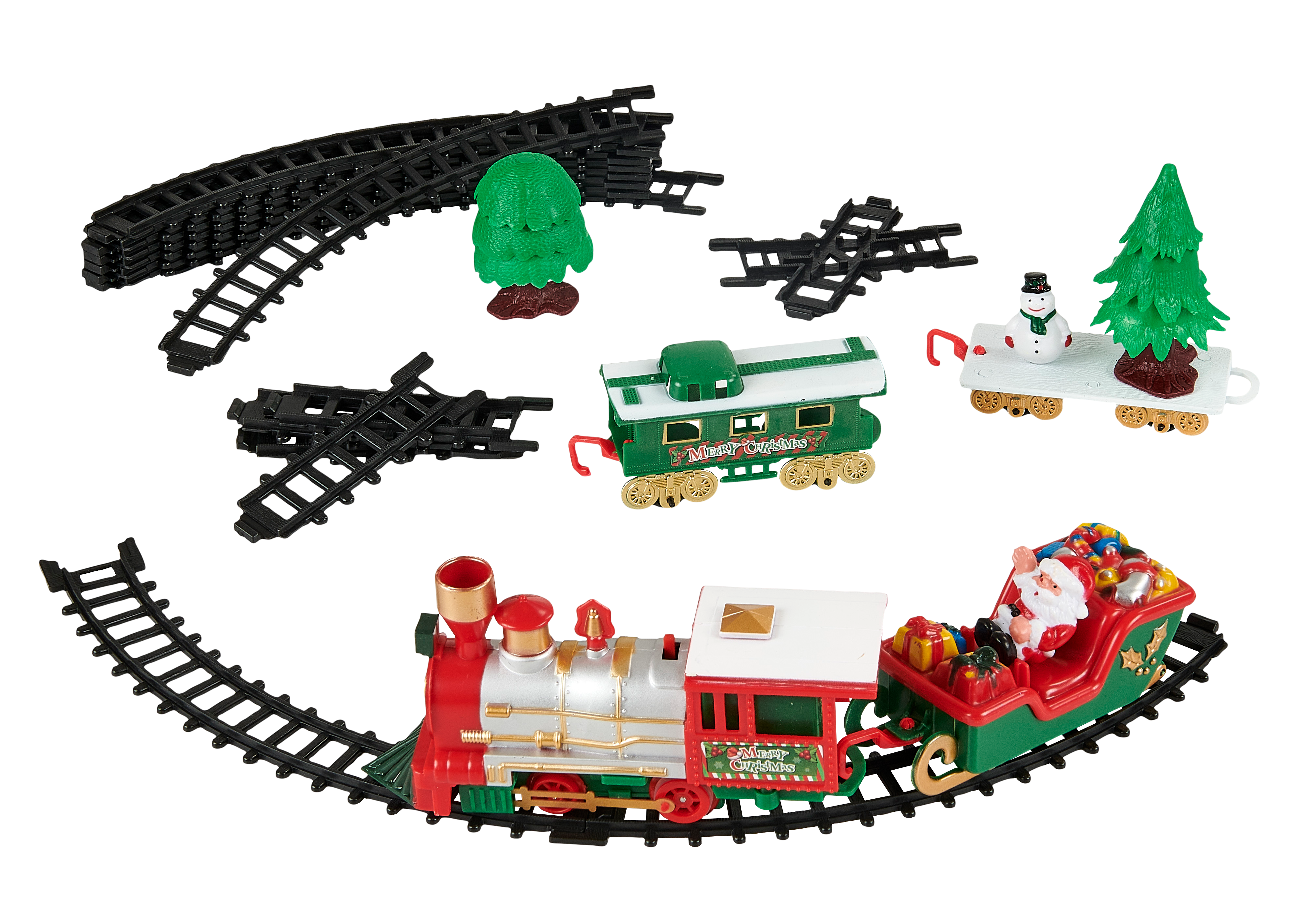 XMAS EXPRESS Treinset small multicolorH 30,5 x B 38,5 x D 5,5 cm - CASA