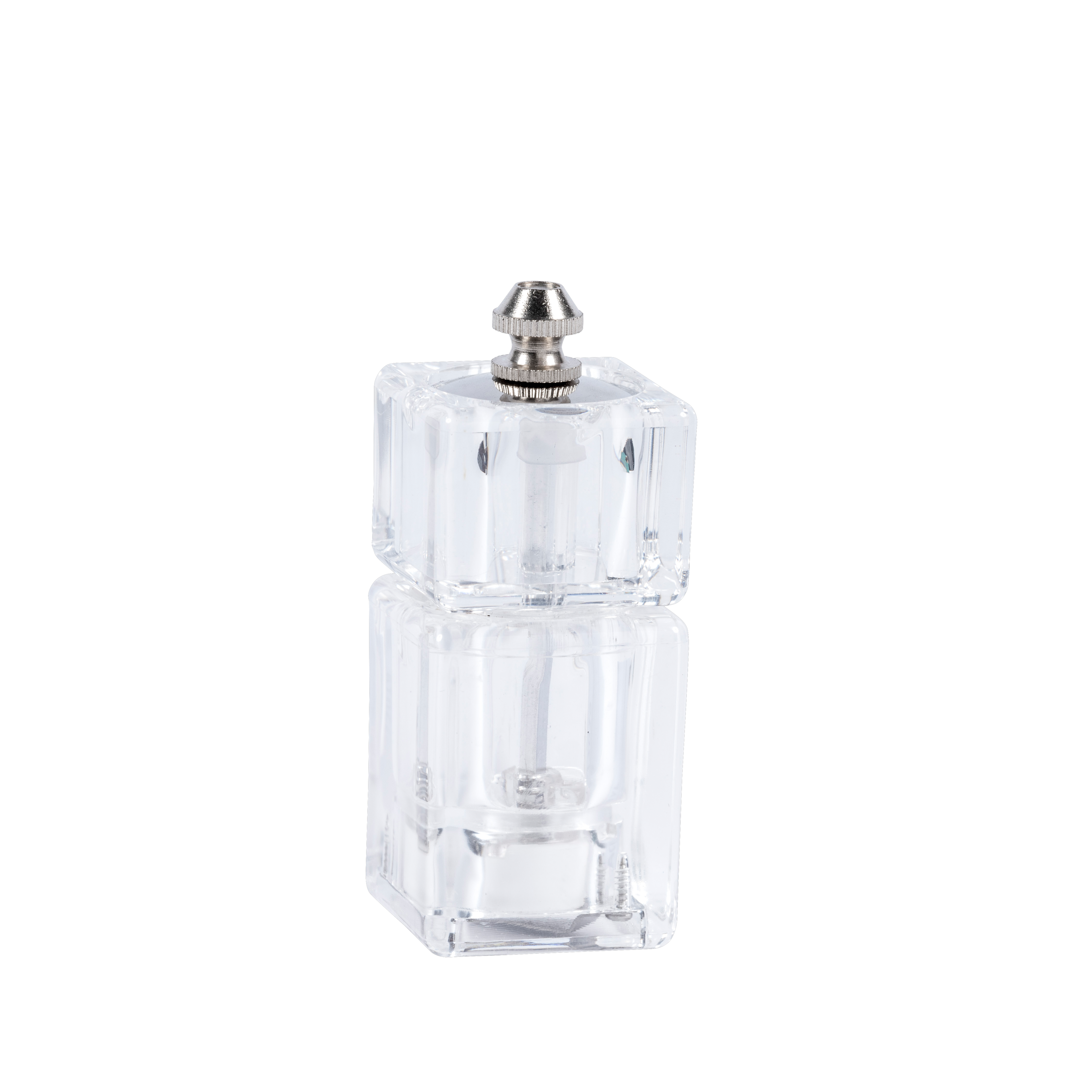 ACRYL Peper/zoutmolen mini transparantH 9,5 x B 3,8 x D 3,8 cm - CASA