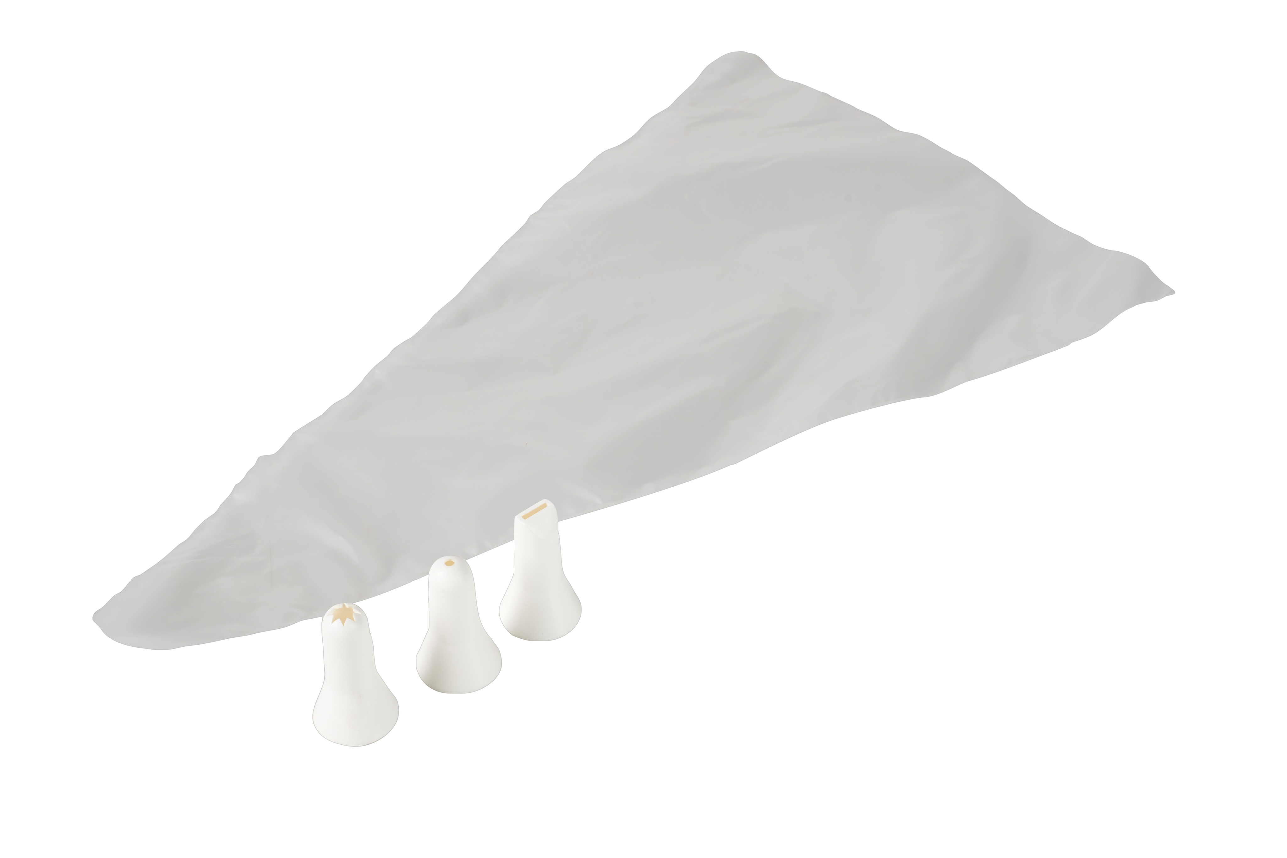 BASIC Wegwerpspuitzakken set van 20 witL 31,5 cm - Ø 19,5 cm - Ø 2 cm