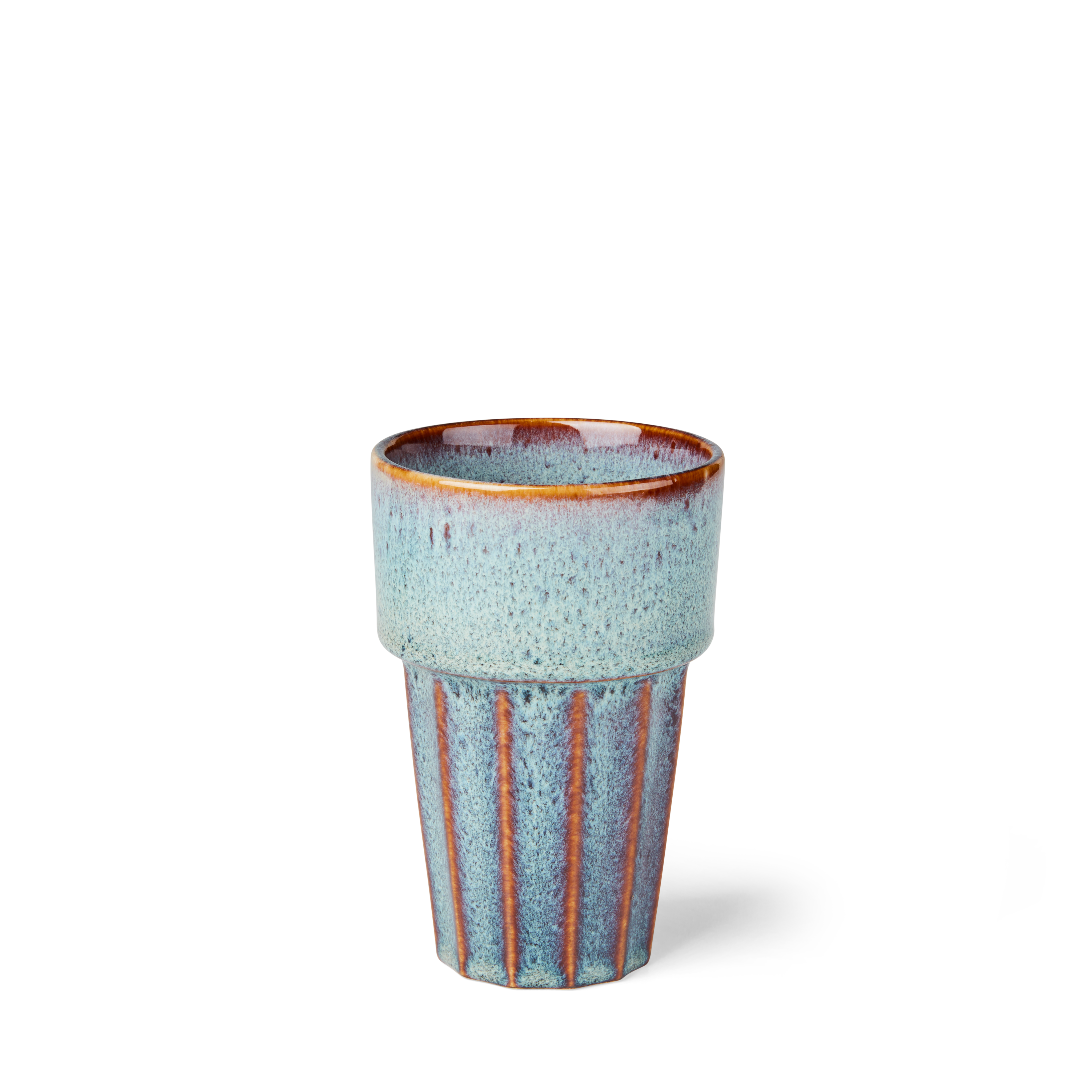 BLEND BLUE Mok 36 CL blauw - set van 4 H 13,3 cm - Ø 8,6 cm