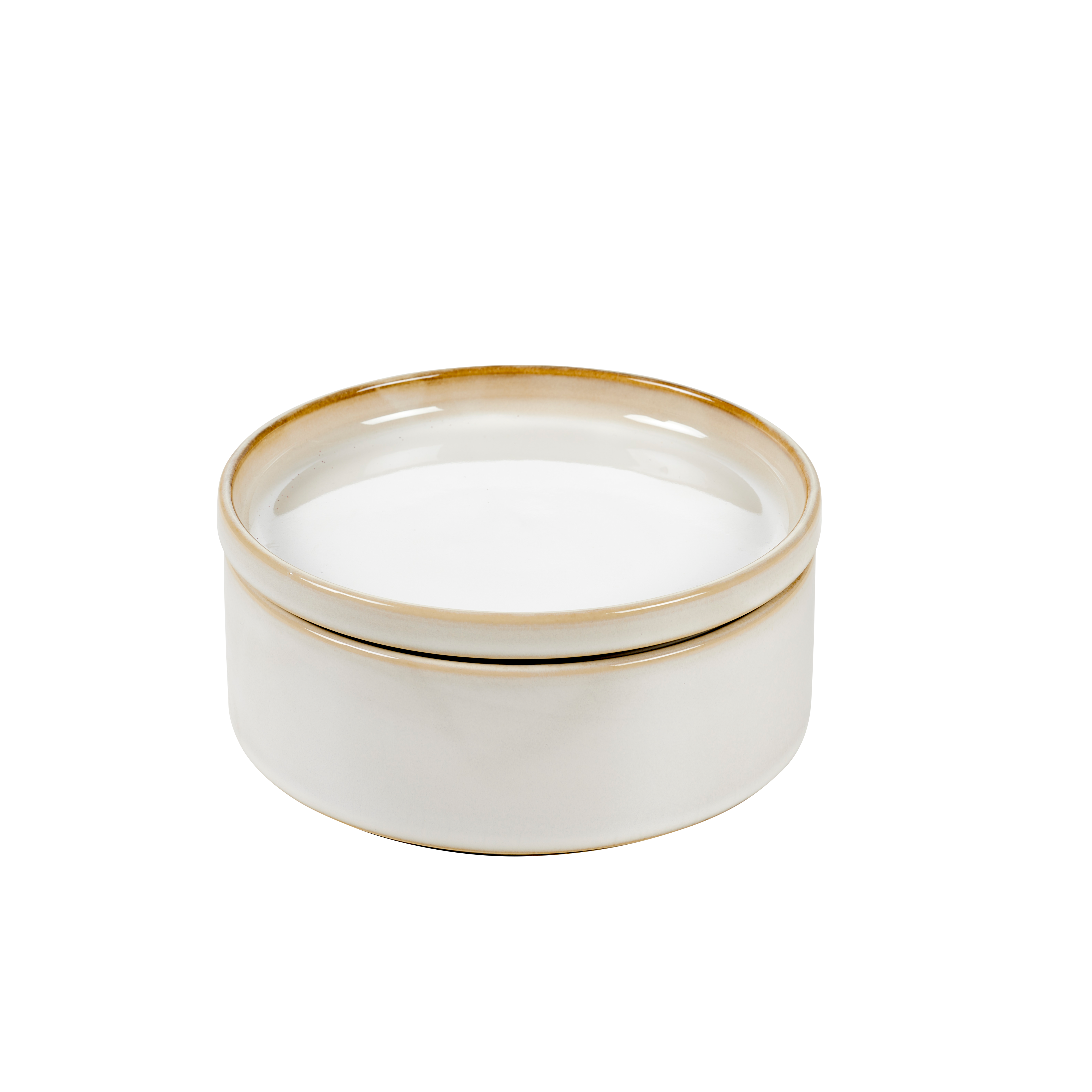 MINERAL MARBLE Bord wit - set van 4 Ø 16 cm