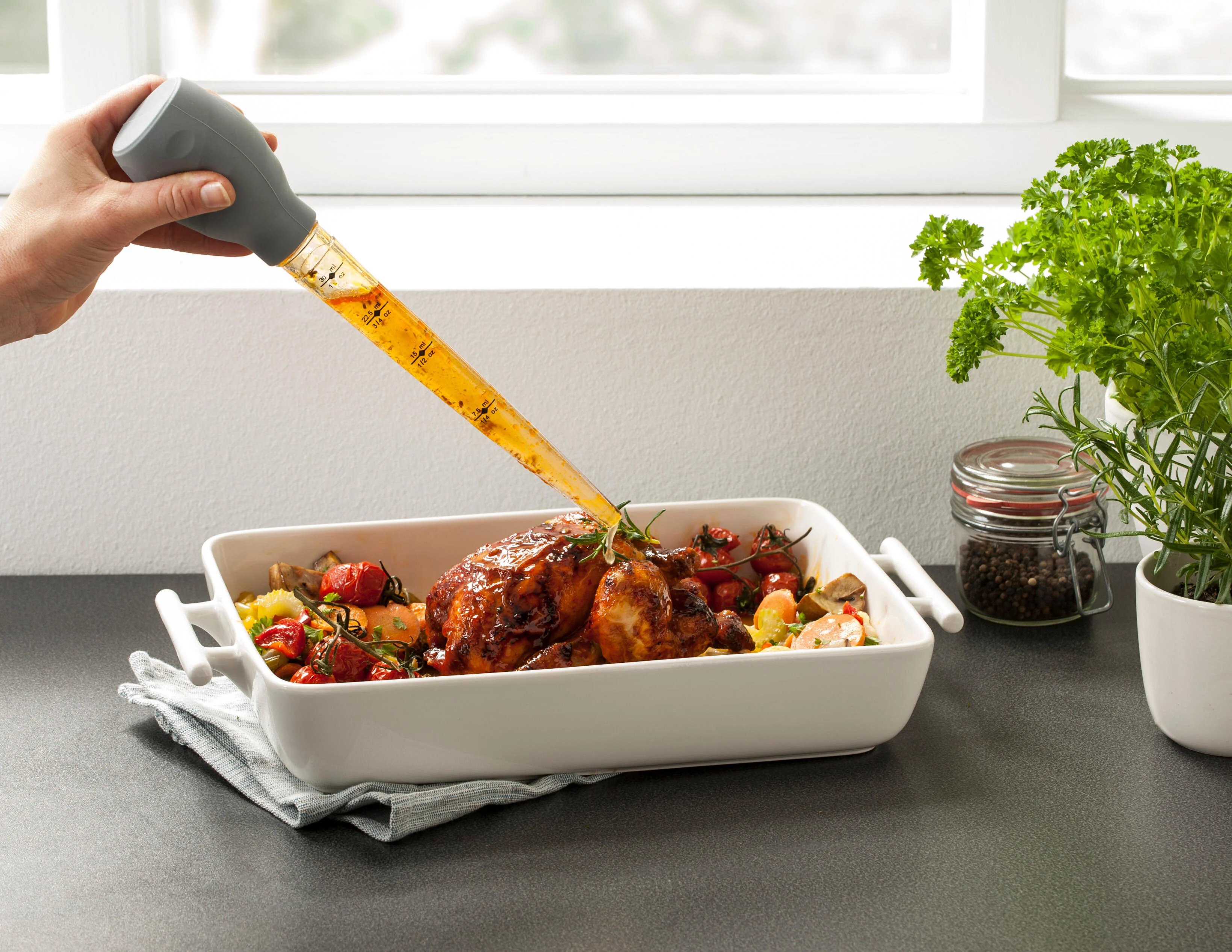 TURKEY Sausspuit grijsL 30 cm - Ø 5,5 cm