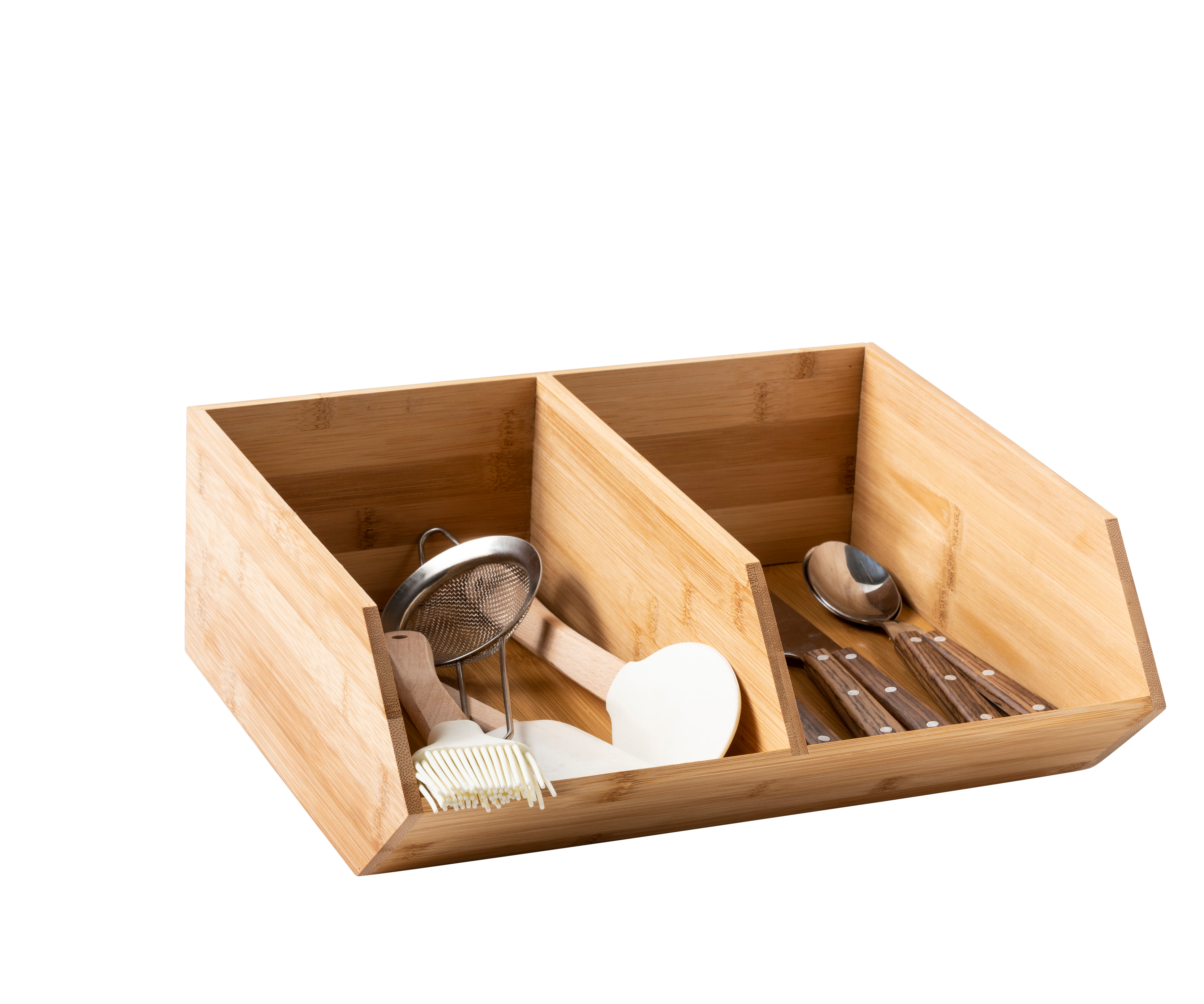 BAMBOO Organiser stapelbaar naturelH 13 x B 34,5 x D 31 cm