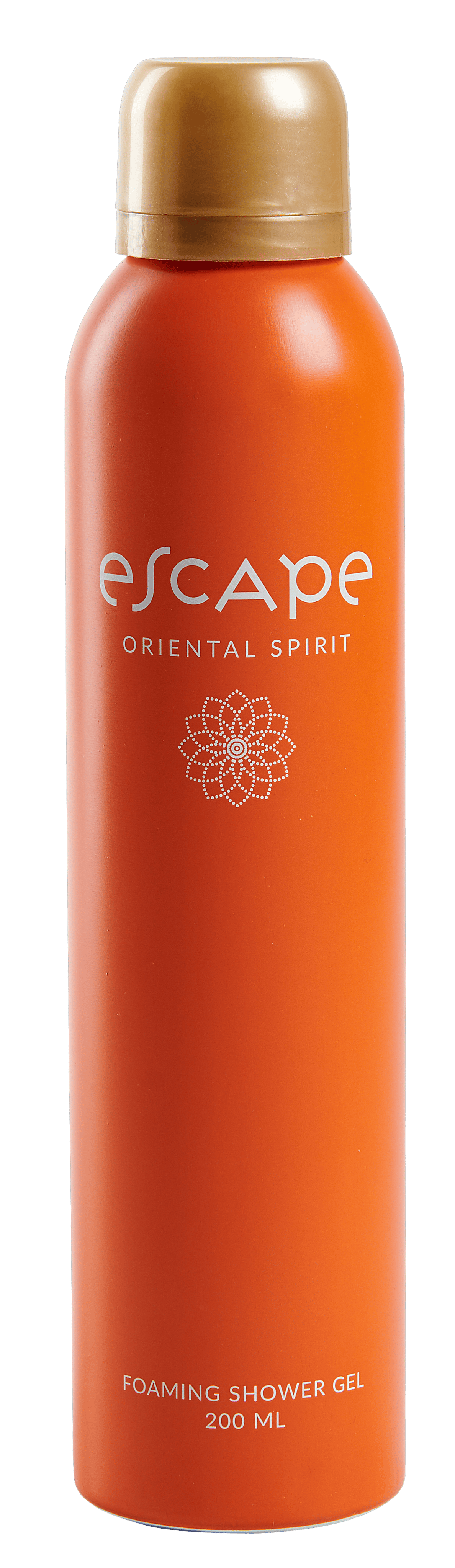 ESCAPE ORIENTAL SPIRIT Doucheschuim in flacon oranje
