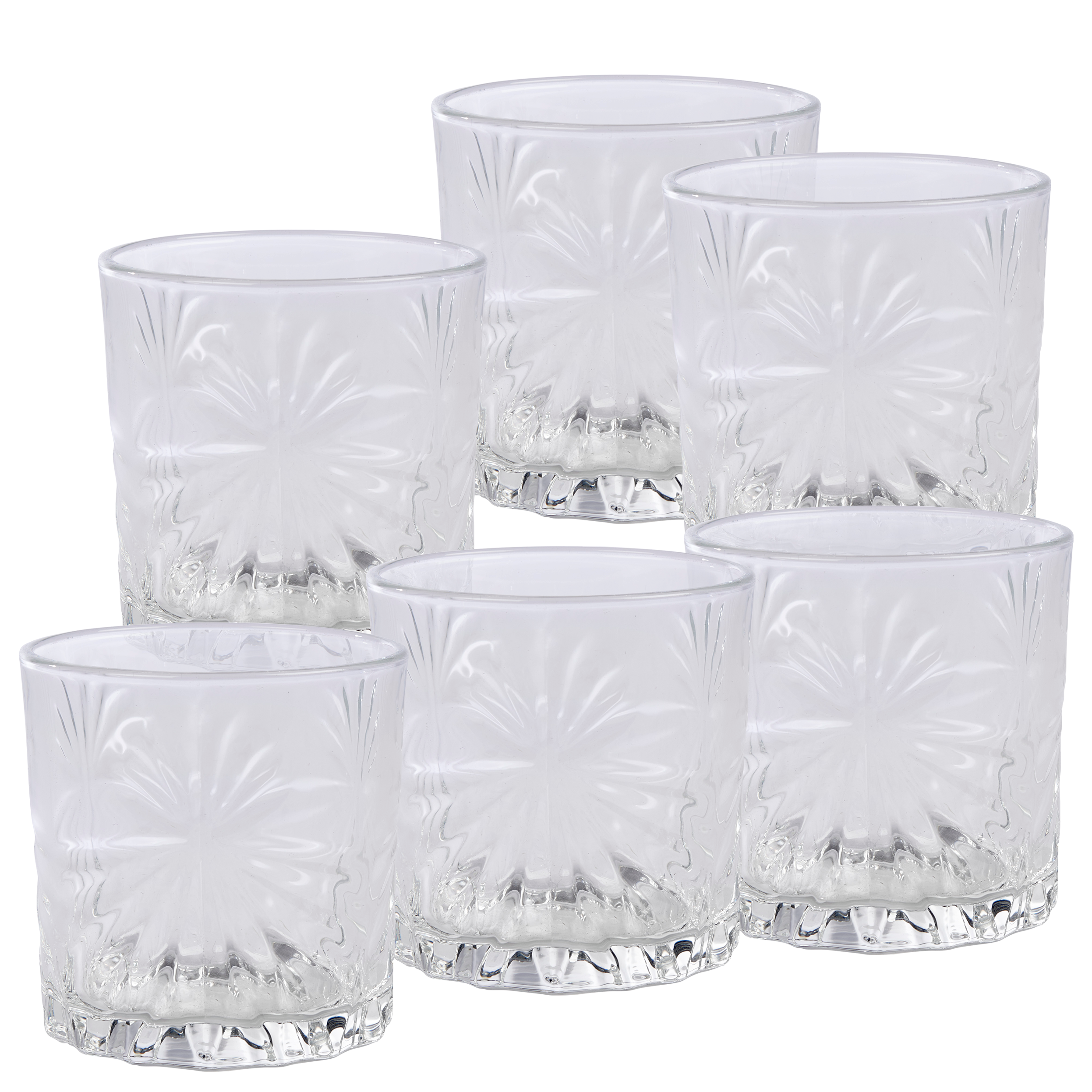 BAR Glazen set van 6 transparantH 8,5 cm - Ø 8,2 cm