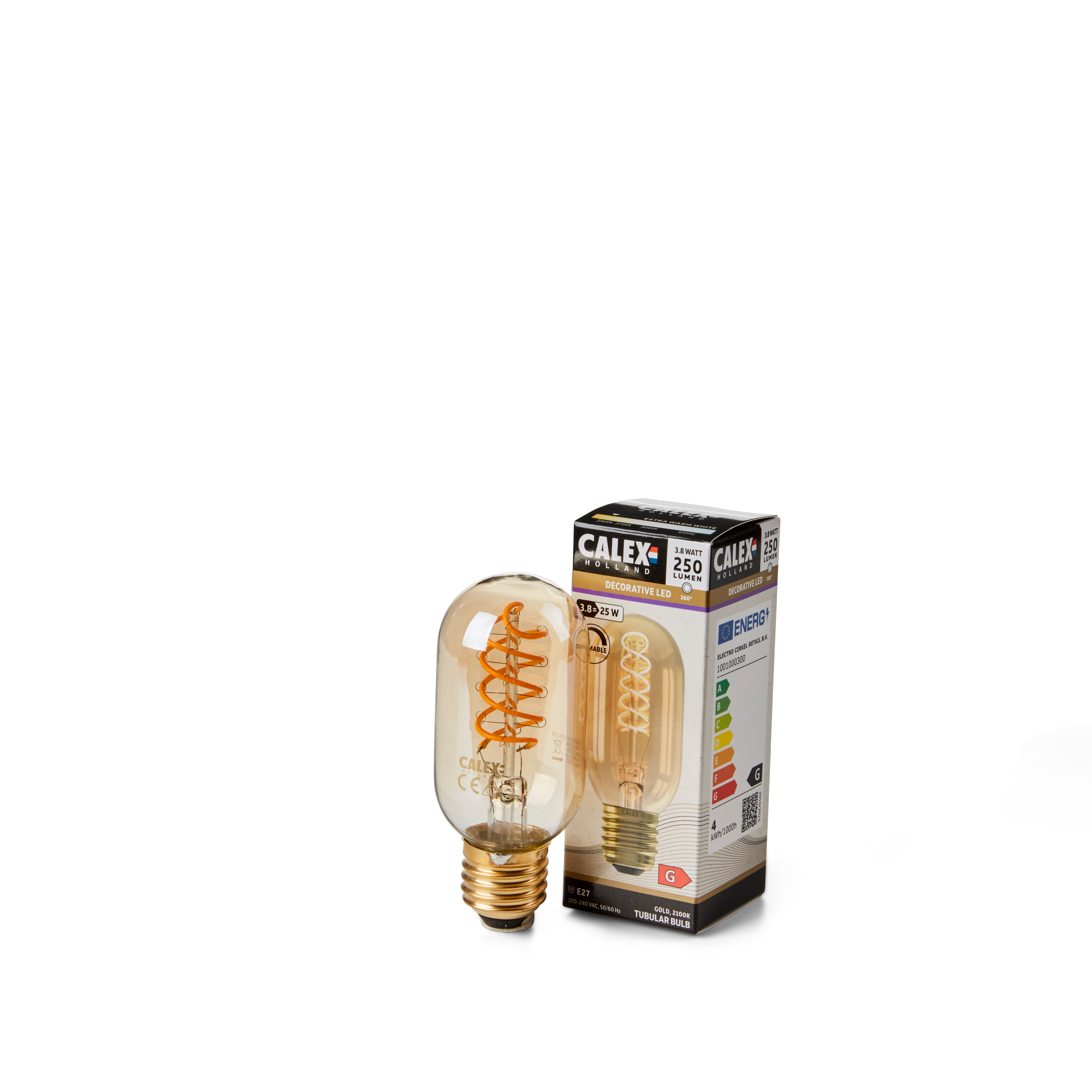 CALEX Filamentlamp E27 goudØ 4,5 cm