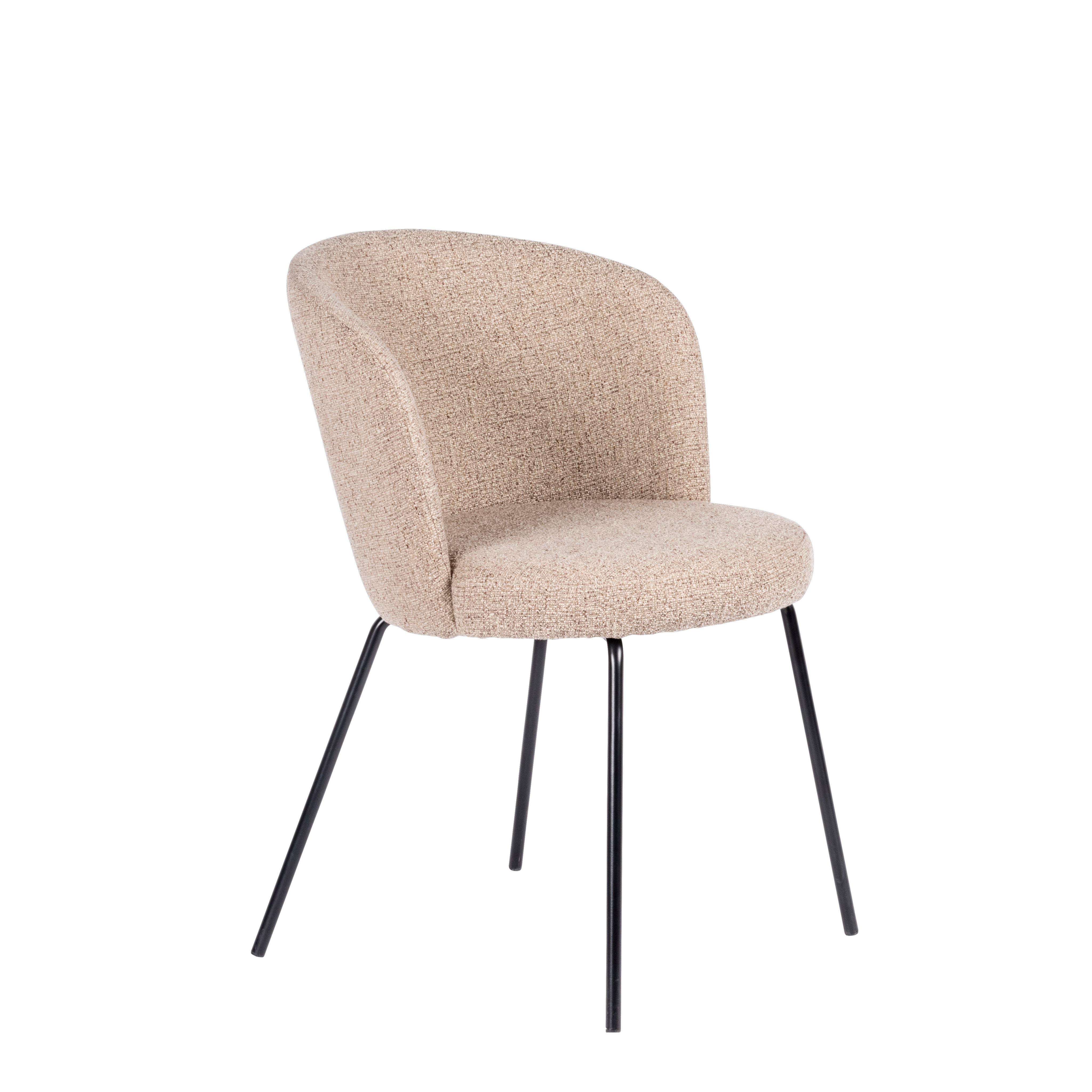 OLIVIER Eetkamerstoel beigeH 77 x B 46 x D 43 cm