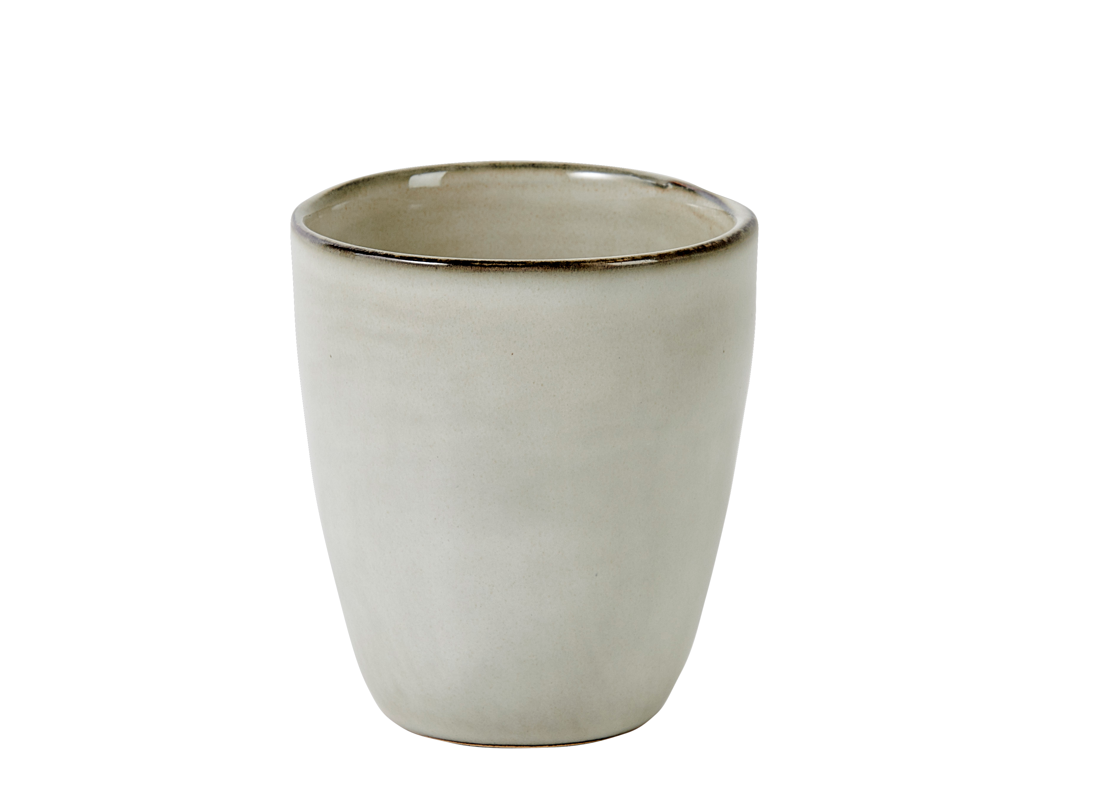 EARTH MARL Mok 20 CL crème - set van 4 H 8,5 cm - Ø 7,5 cm