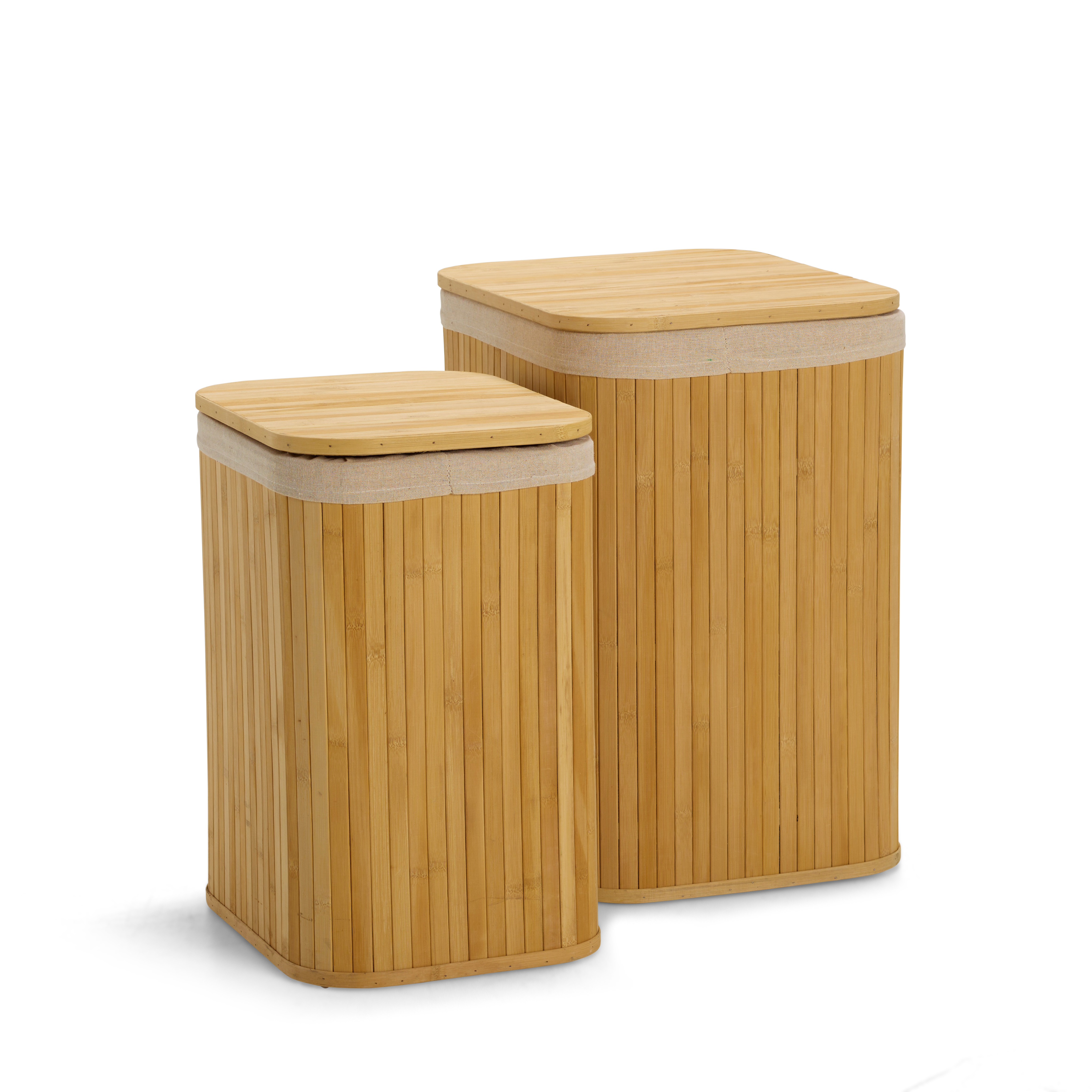 BAMBUZA Linnenmand naturelH 47 x B 36,5 x D 28,5 cm