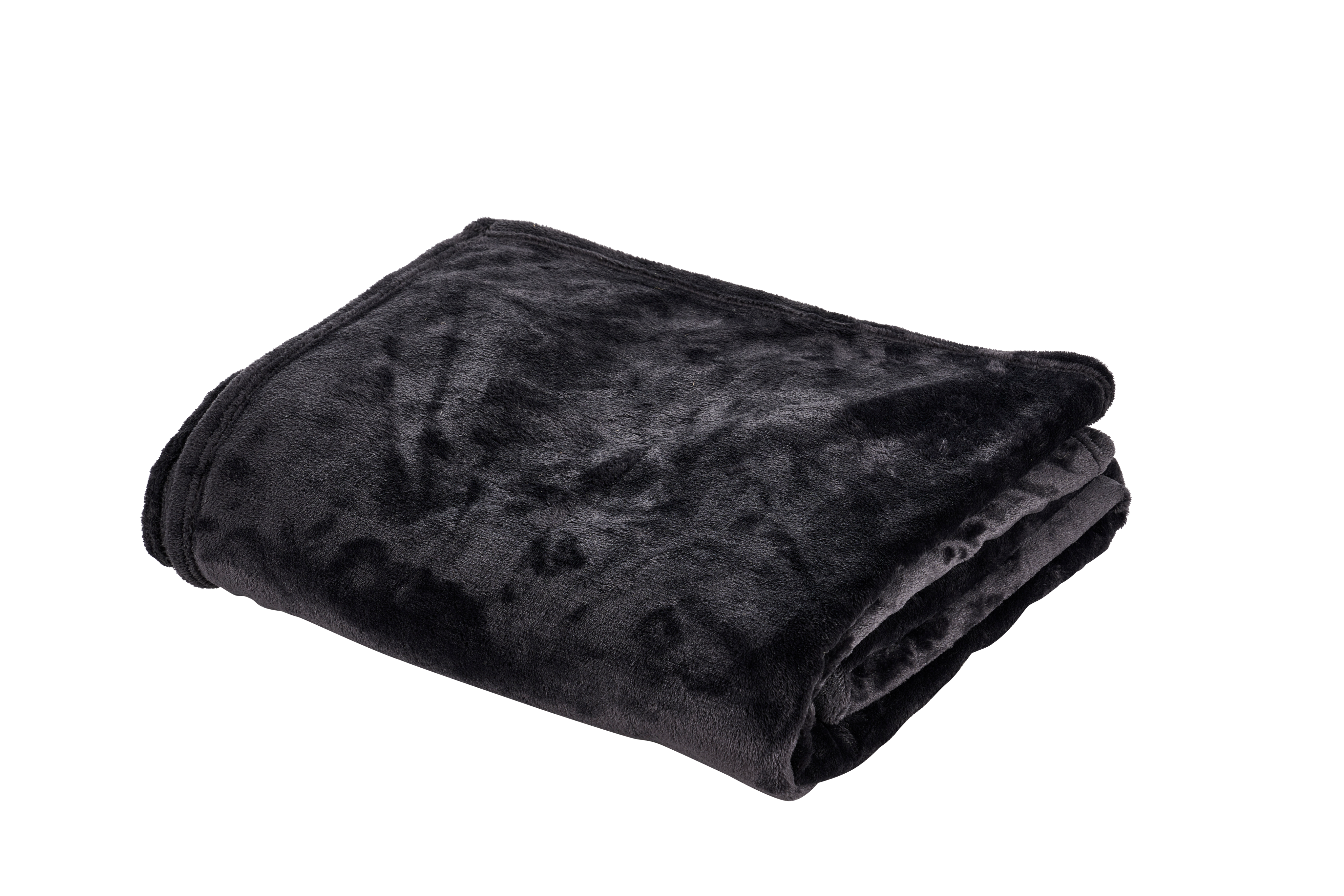 FLANELLA Plaid donkergrijsB 200 x L 240 cm