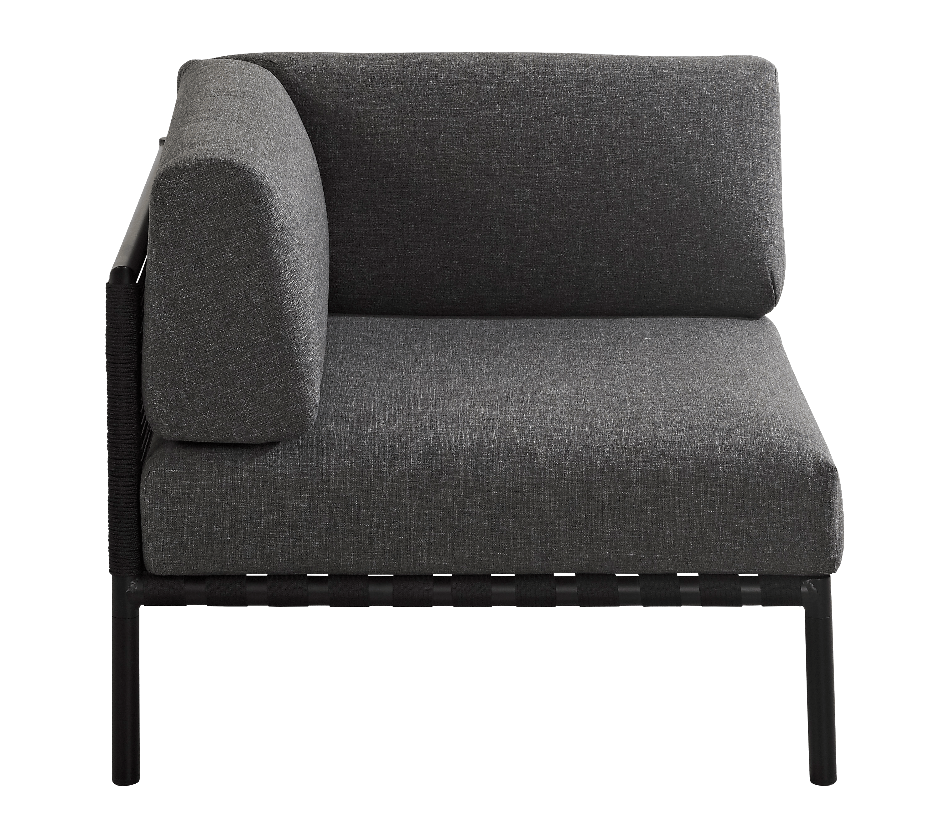 JUMBO Hoekzetel zwartH 61 x B 87 x D 87 cm