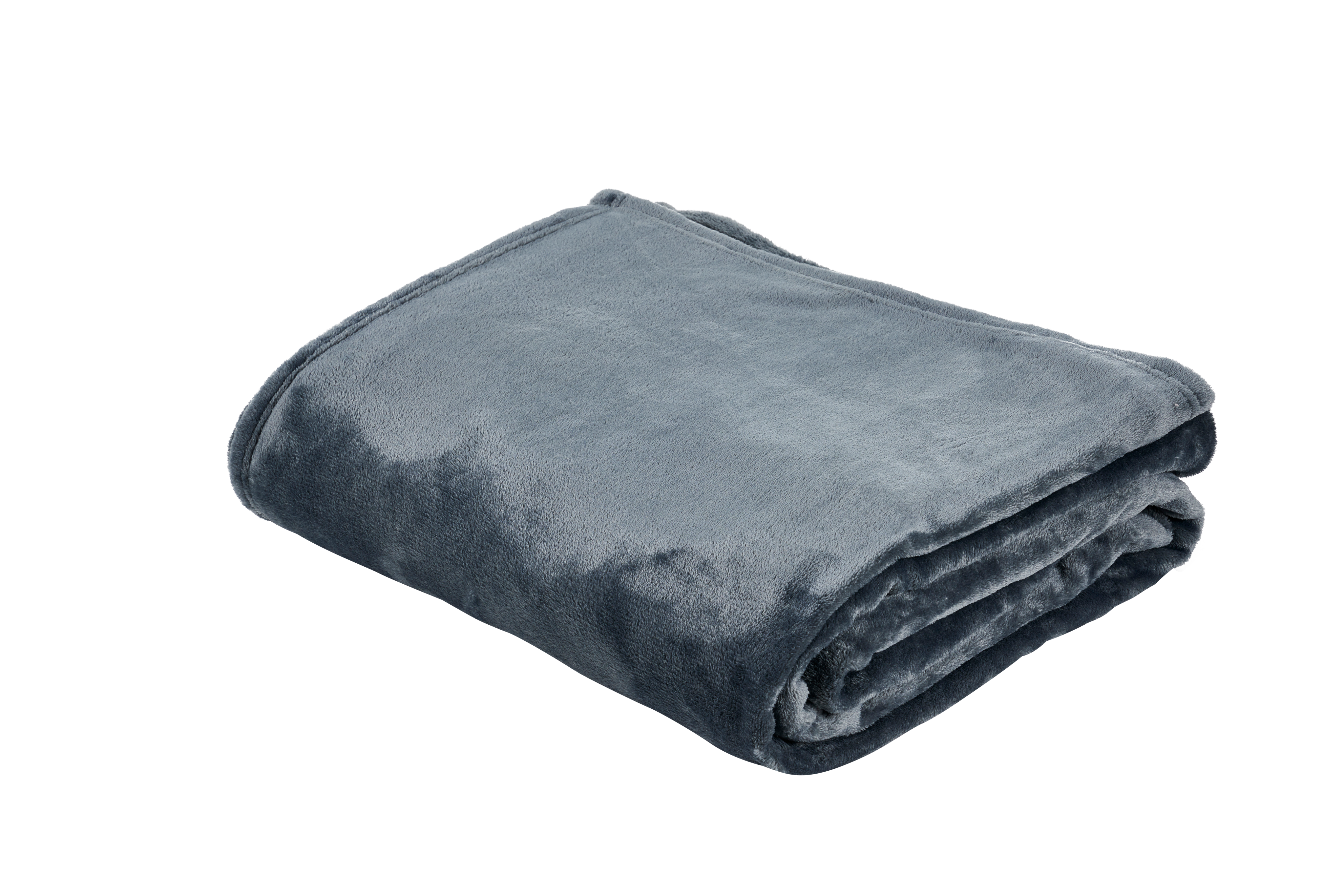 FLANELLA Plaid grijsB 200 x L 240 cm