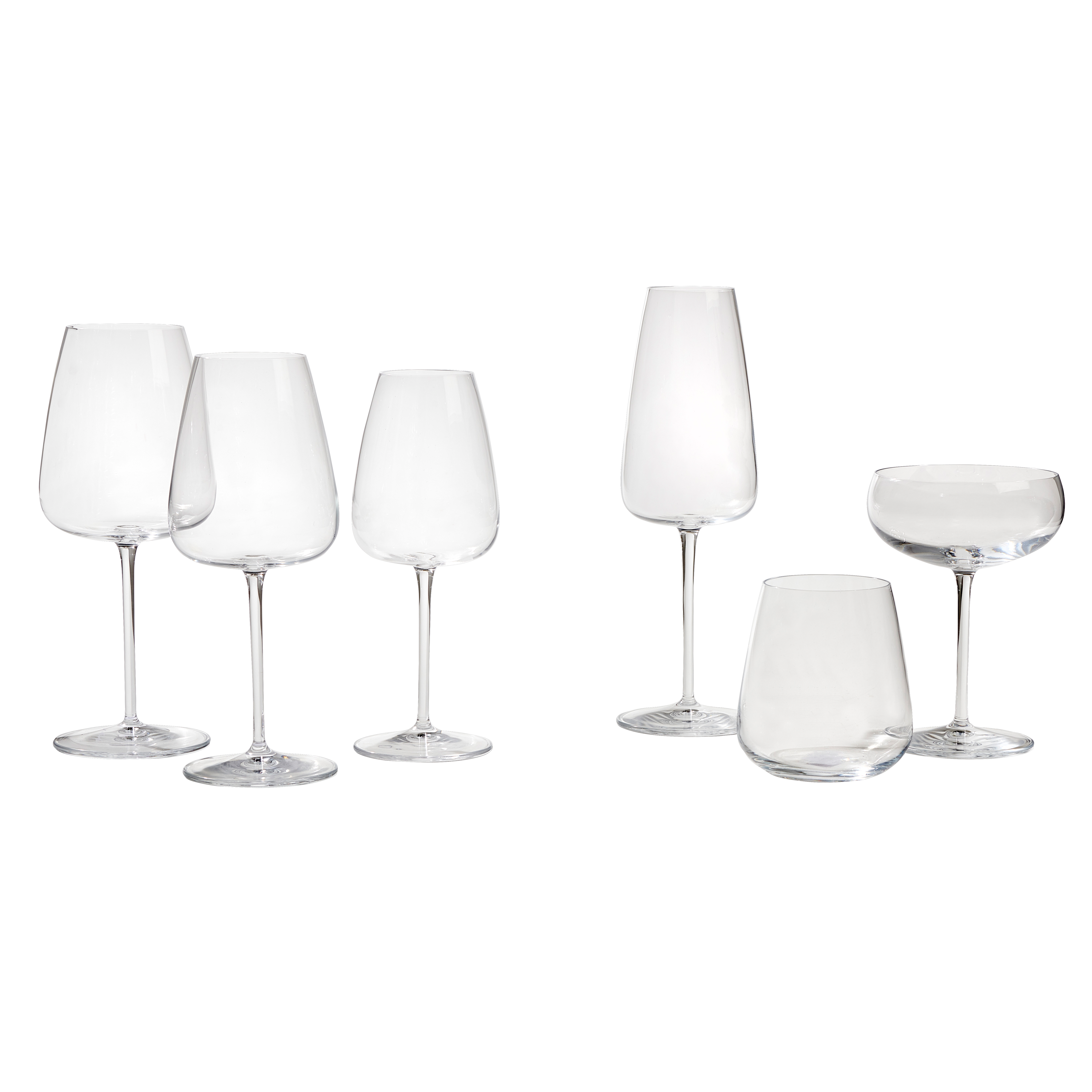 I MERA Coupe 30 CL transparant - set van 6 H 14,8 cm - Ø 10,7 cm