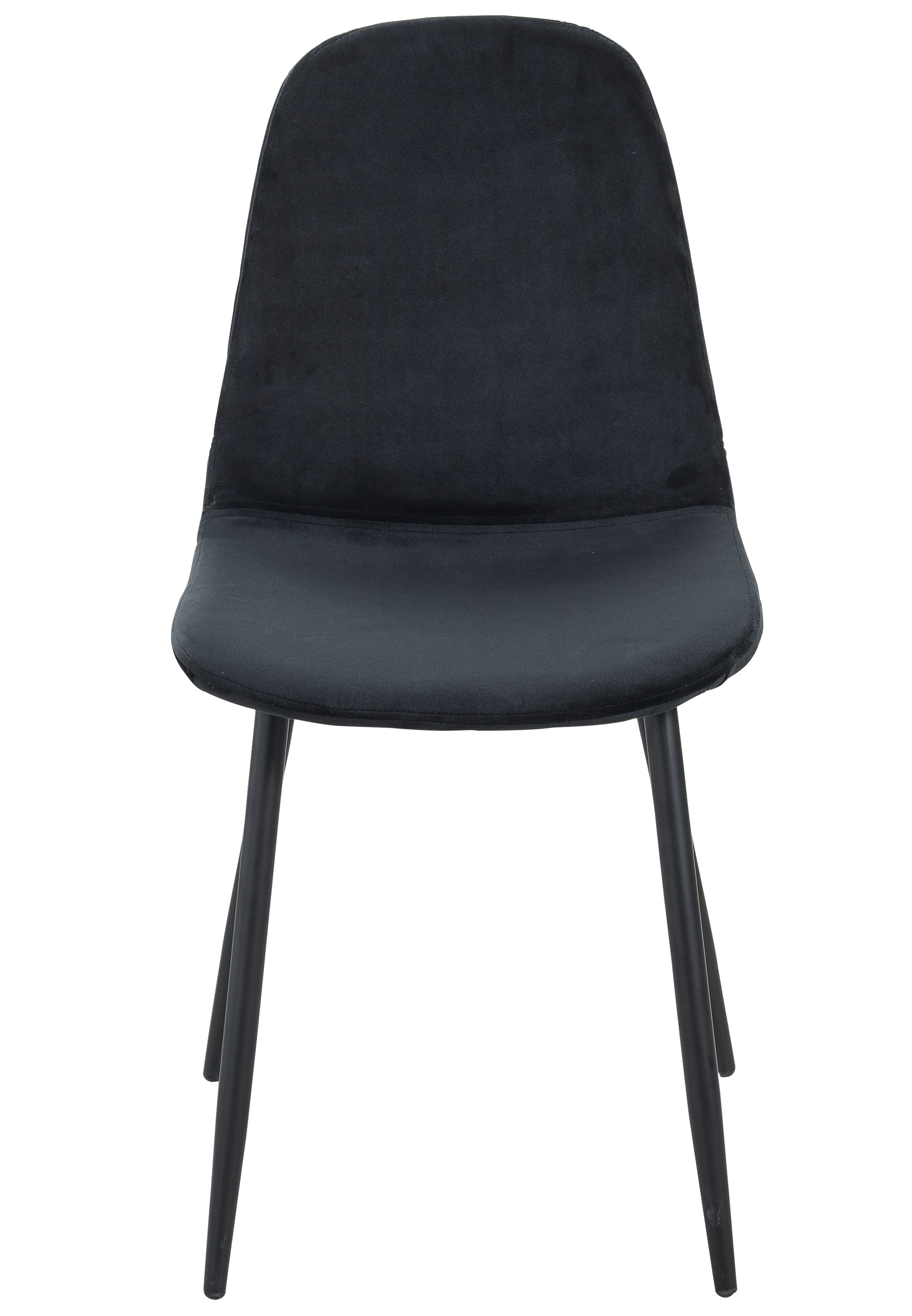 SILKE Eetkamerstoel zwartH 86,5 x B 52 x D 41 cm