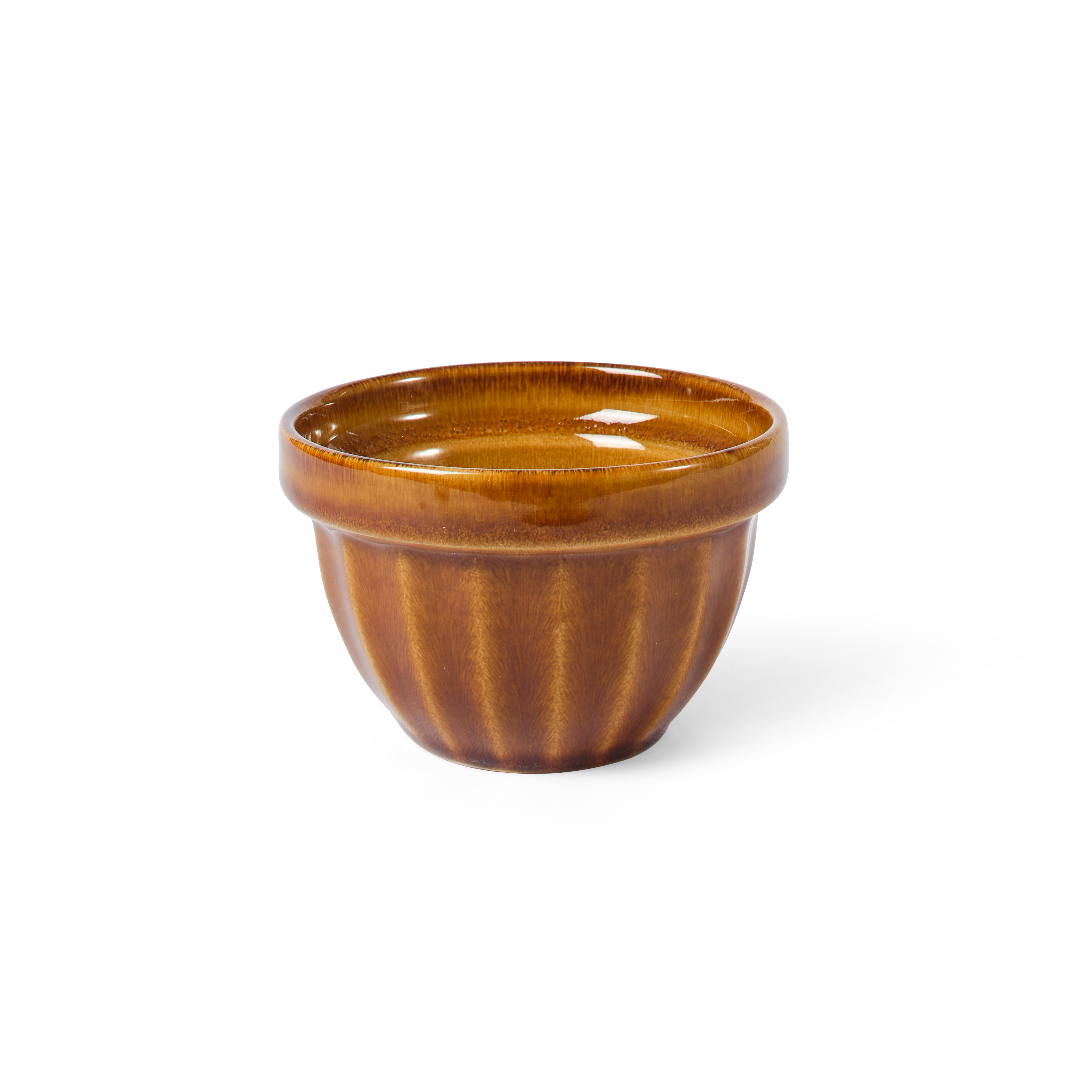 BLEND BROWN Bowl 17,5 CL bruin - set van 4 H 6 cm - Ø 9 cm