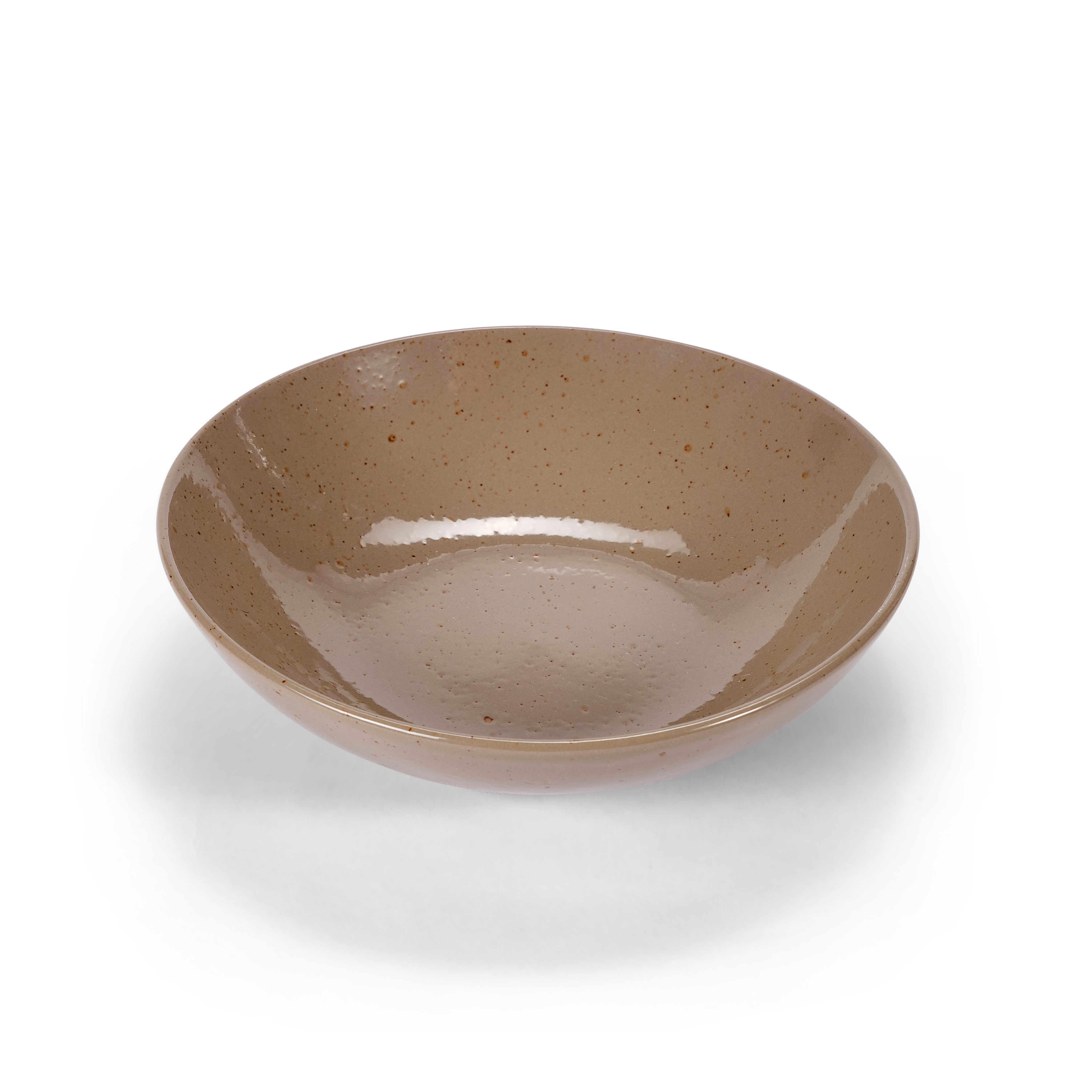 TERRA Diep bord taupe - set van 4 Ø 21 cm