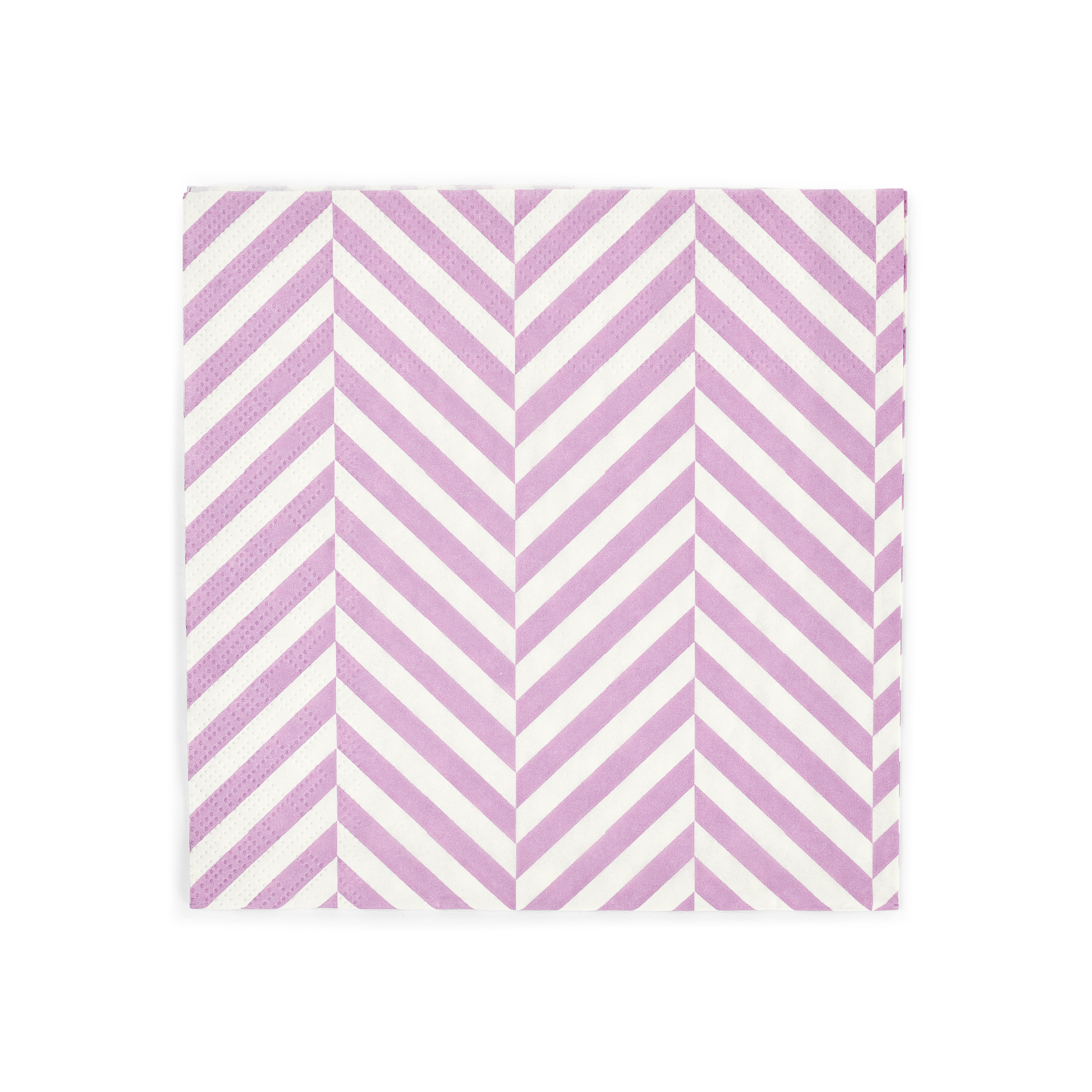 CHEVRON Set van 20 servetten paarsB 33 x L 33 cm