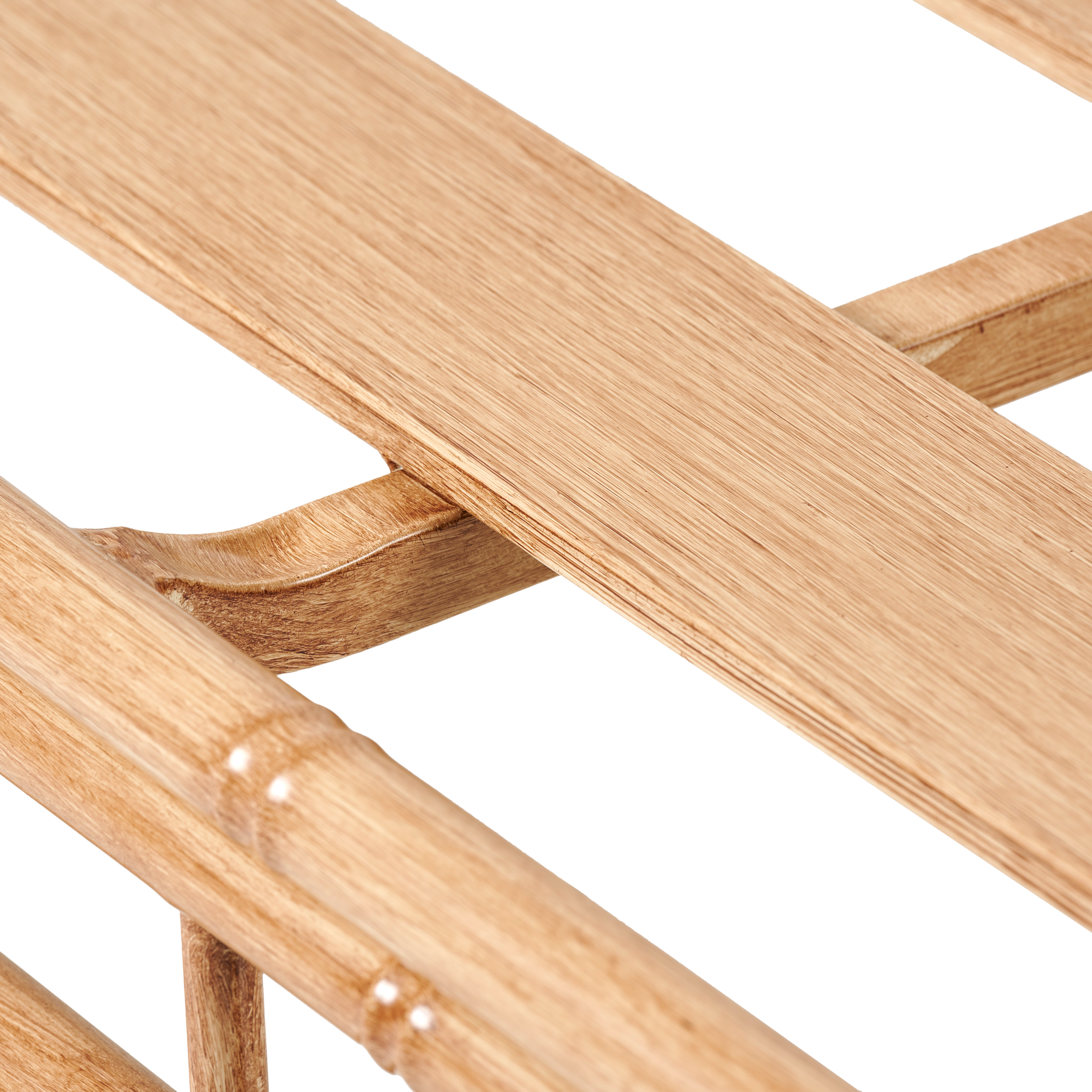 BAMBOLETTE Hoekzetel bamboo lookH 71 x B 80 x D 80 cm