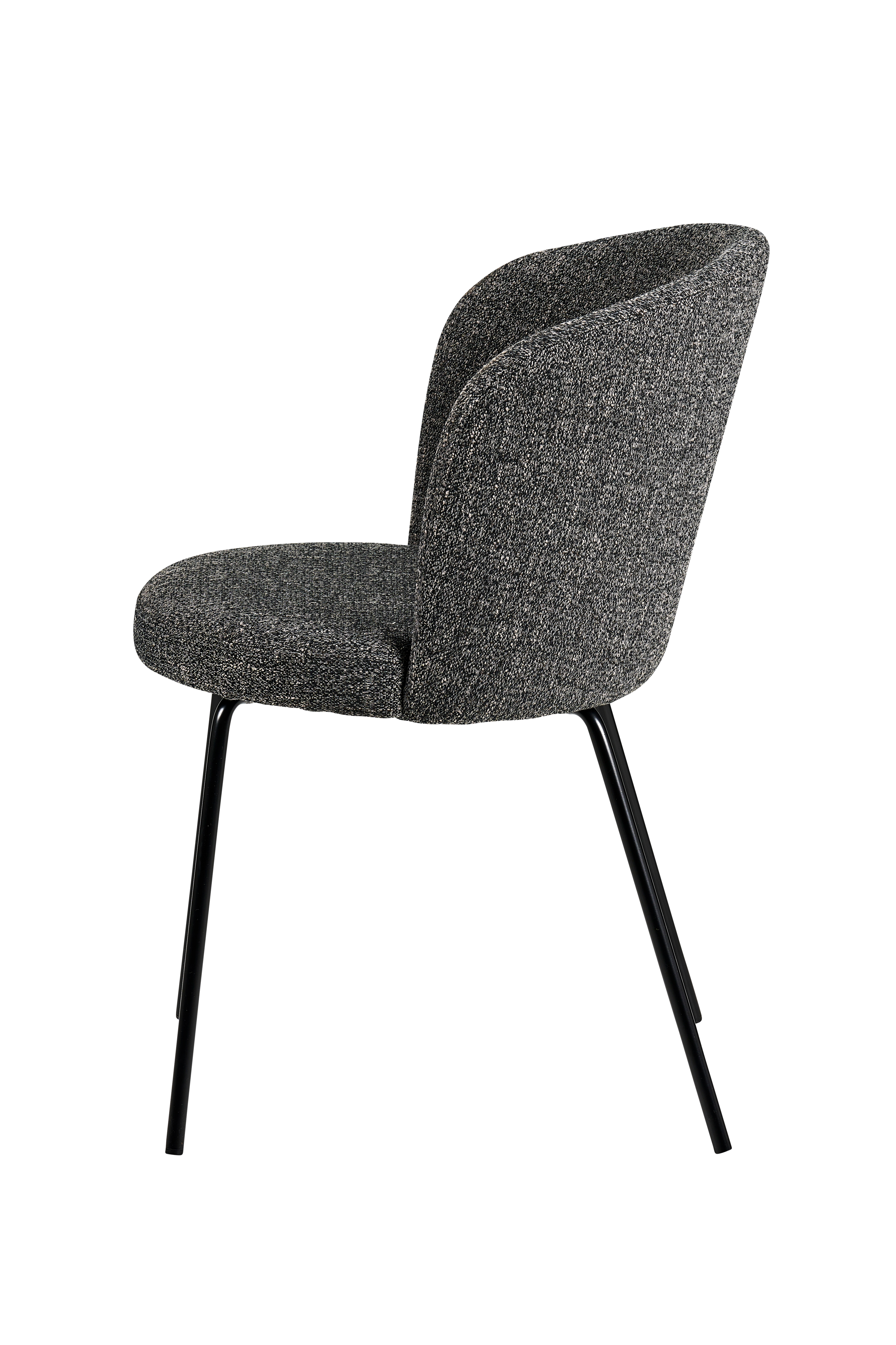 OLIVIER Eetkamerstoel grijsH 77 x B 46 x D 43 cm