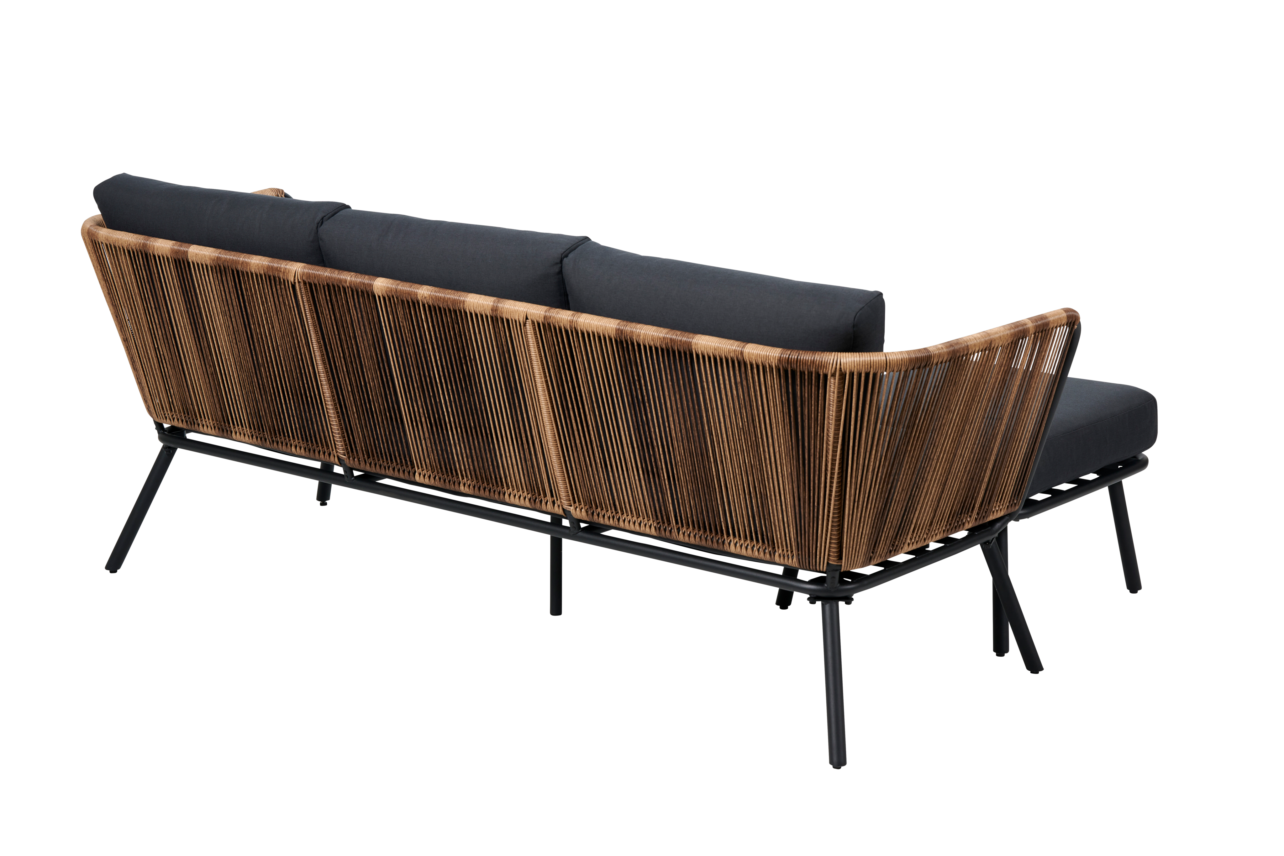 ACAPULCO Loungeset naturelH 74,5 x B 210 x D 75 cm