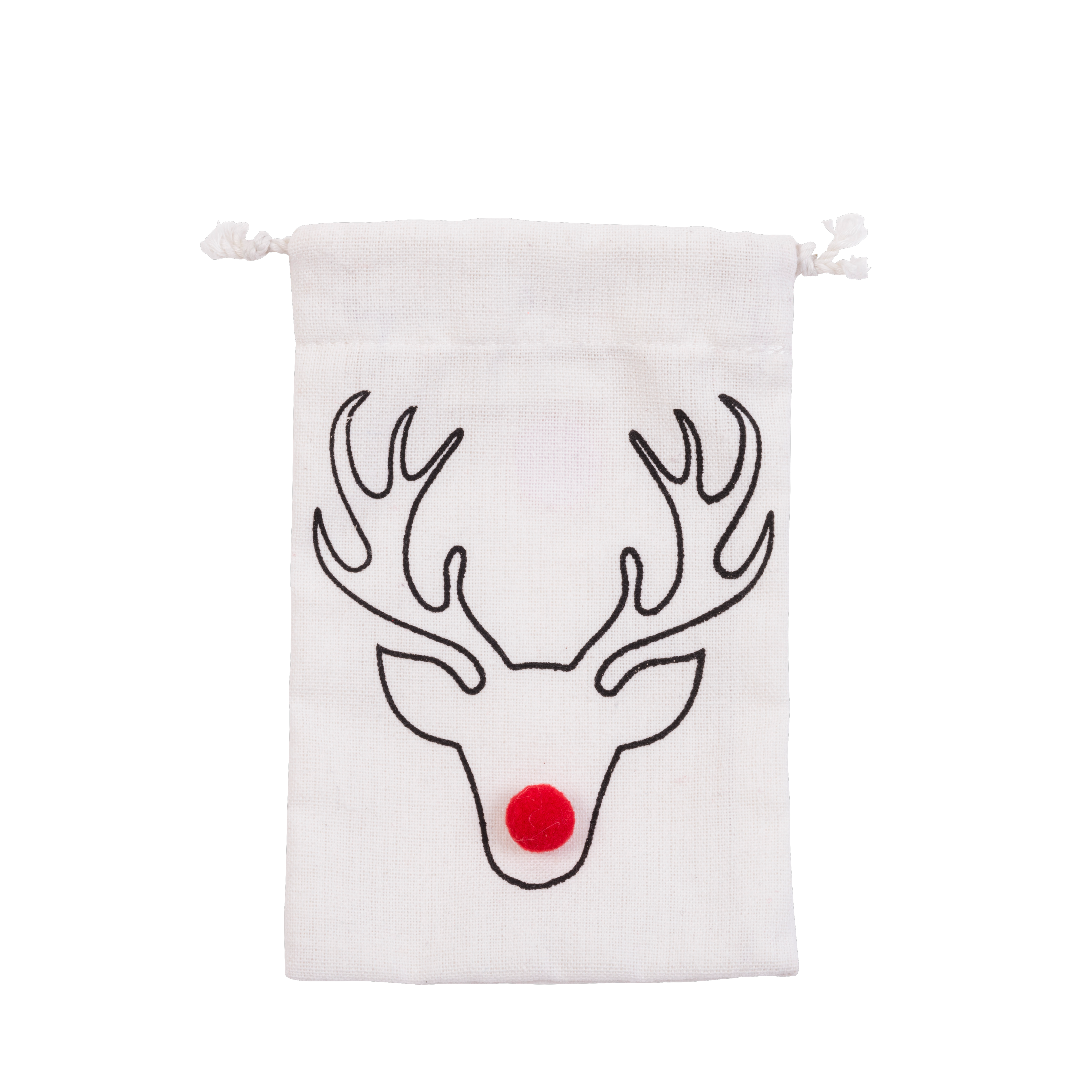 REINDEER  Zakje zwart, wit, roodB 11 x L 16 cm
