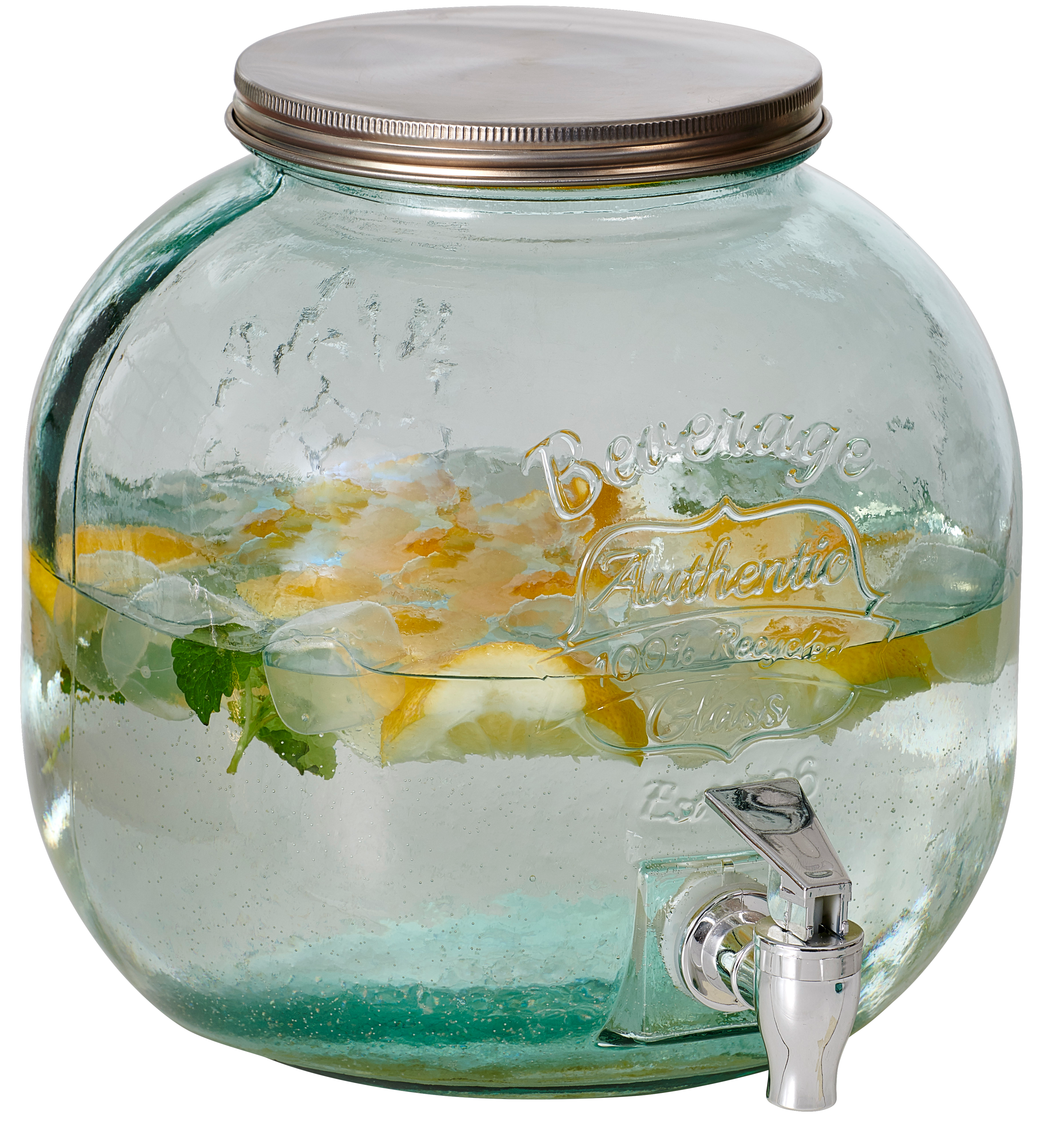 AUTHENTIC Dranktank 6 L transparantH 24 cm - Ø 23 cm