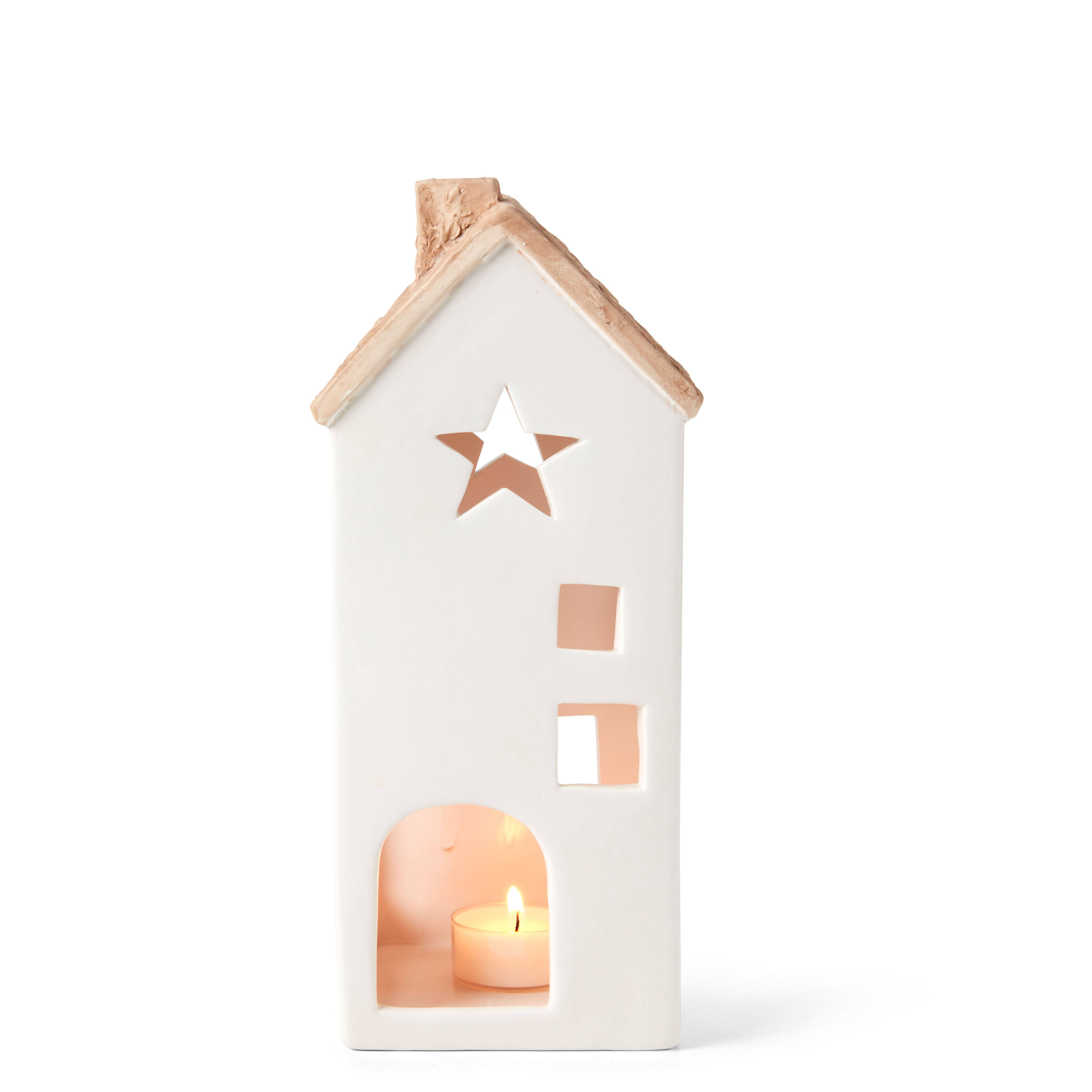 HOME Theelichthouder witH 25,5 x B 10,5 x D 10,5 cm