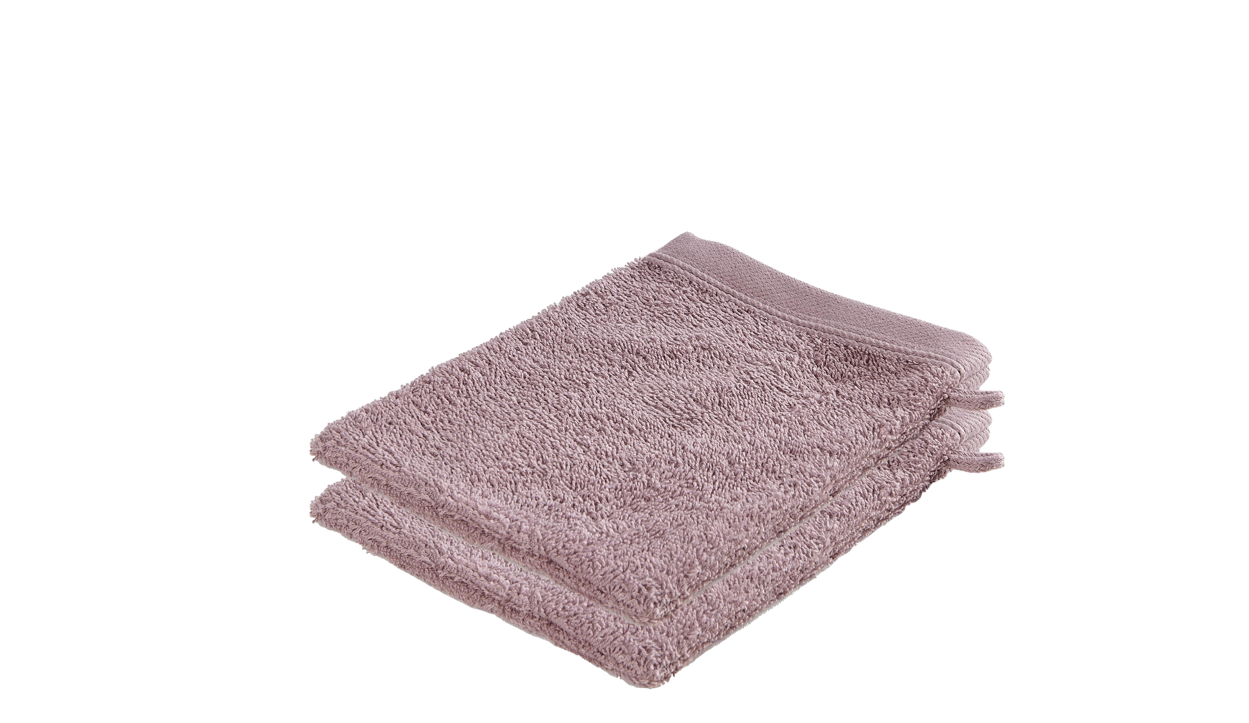 RECYCLE Washandjes set van 2 paarsB 16 x L 21 cm