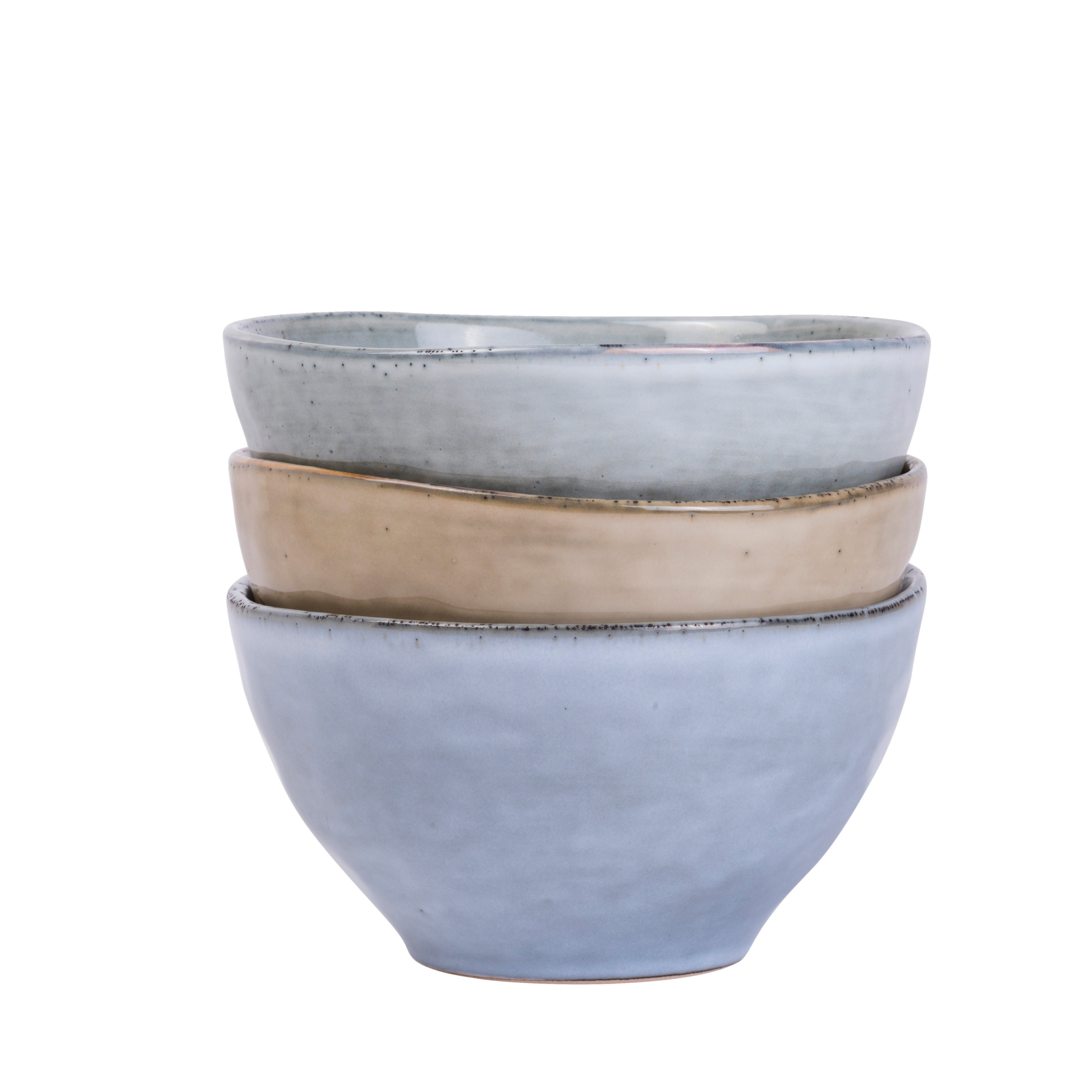 EARTH LAGOON Bowl 55 CL lichtgroen - set van 4 H 8 cm - Ø 14 cm