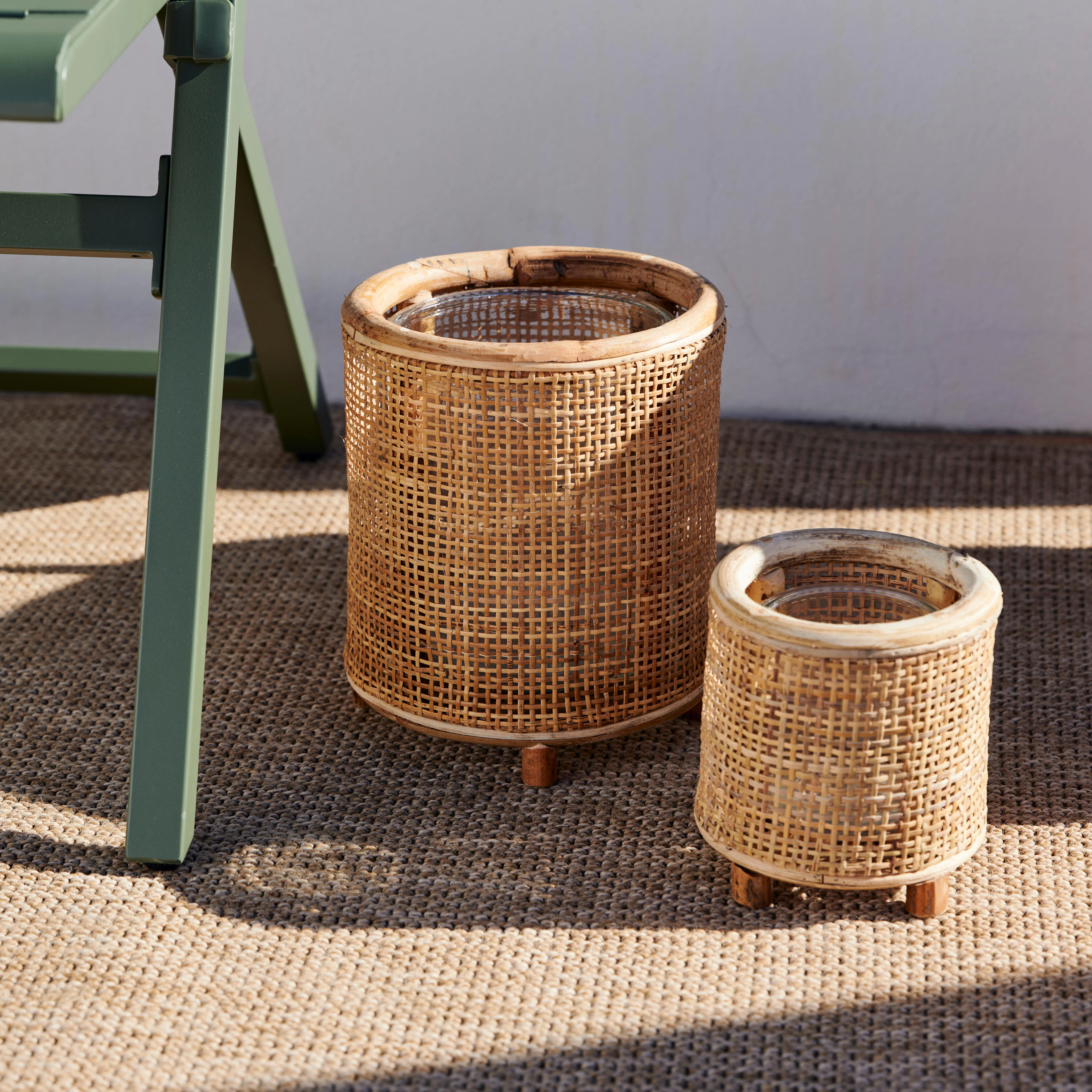 WEBBING Lantaarn naturelH 24 cm - Ø 21 cm