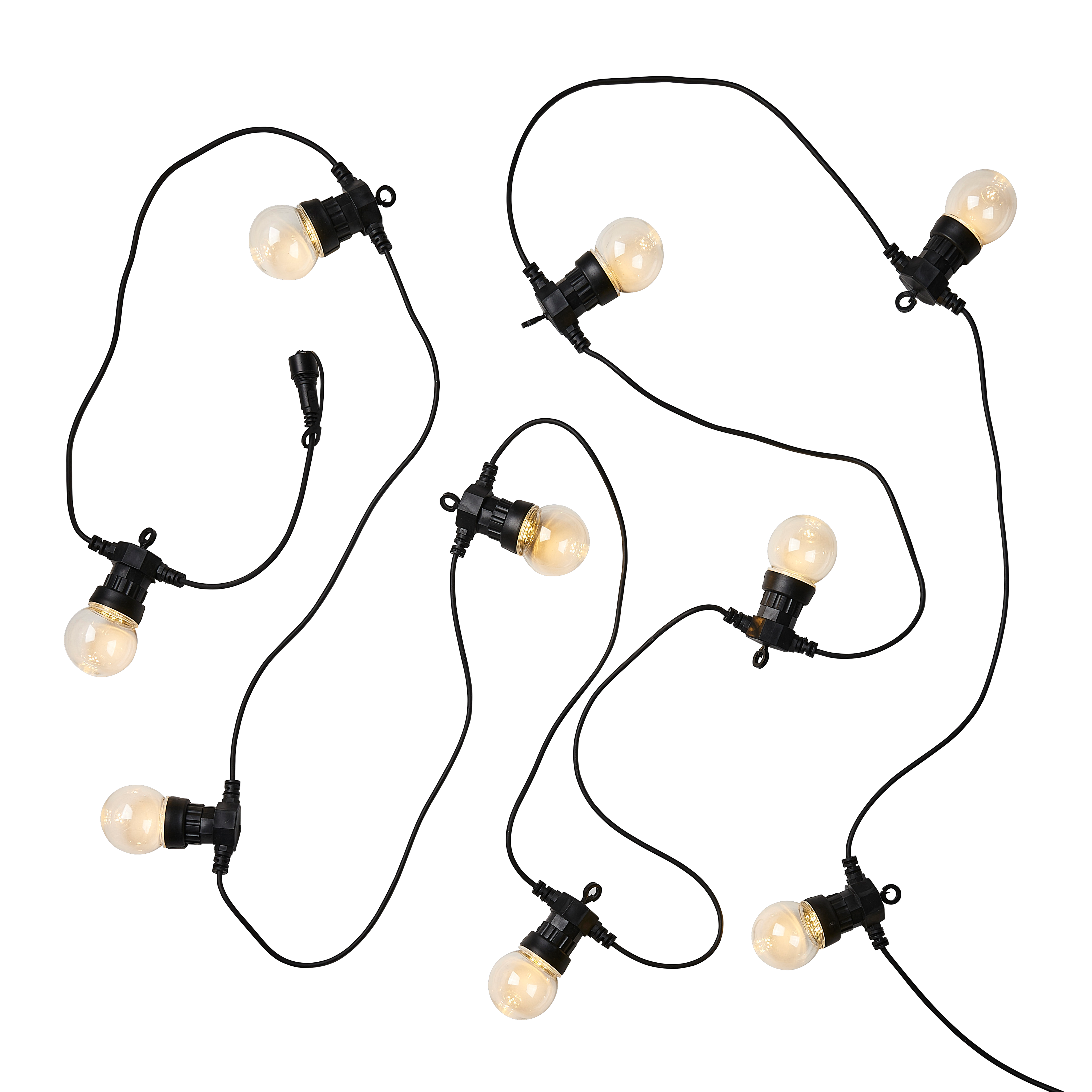 FESTA Lichtsnoer met 10 leds witte/gekleurde leds