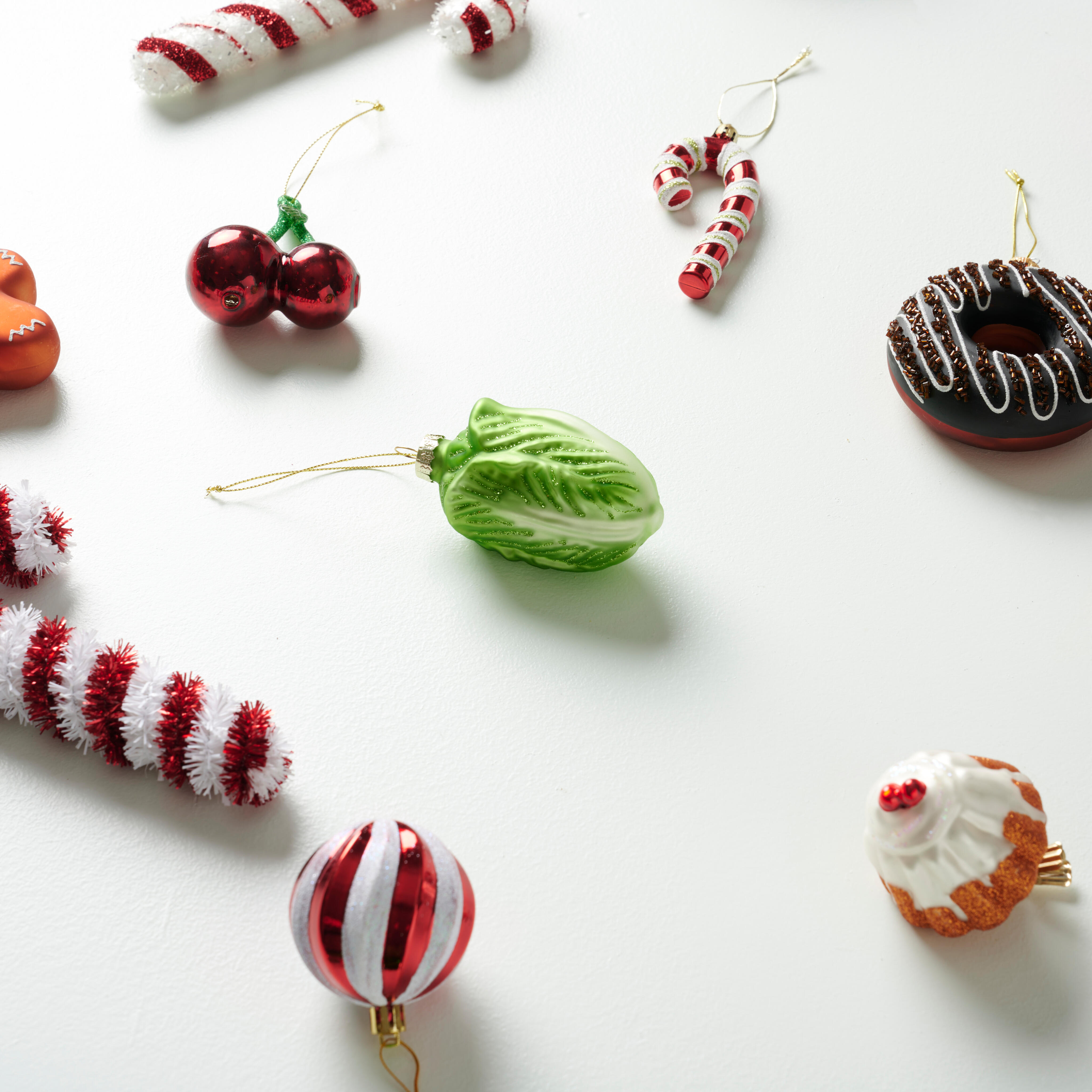 GLAZE Decoclip wit, bruinH 6,5 cm - Ø 6 cm
