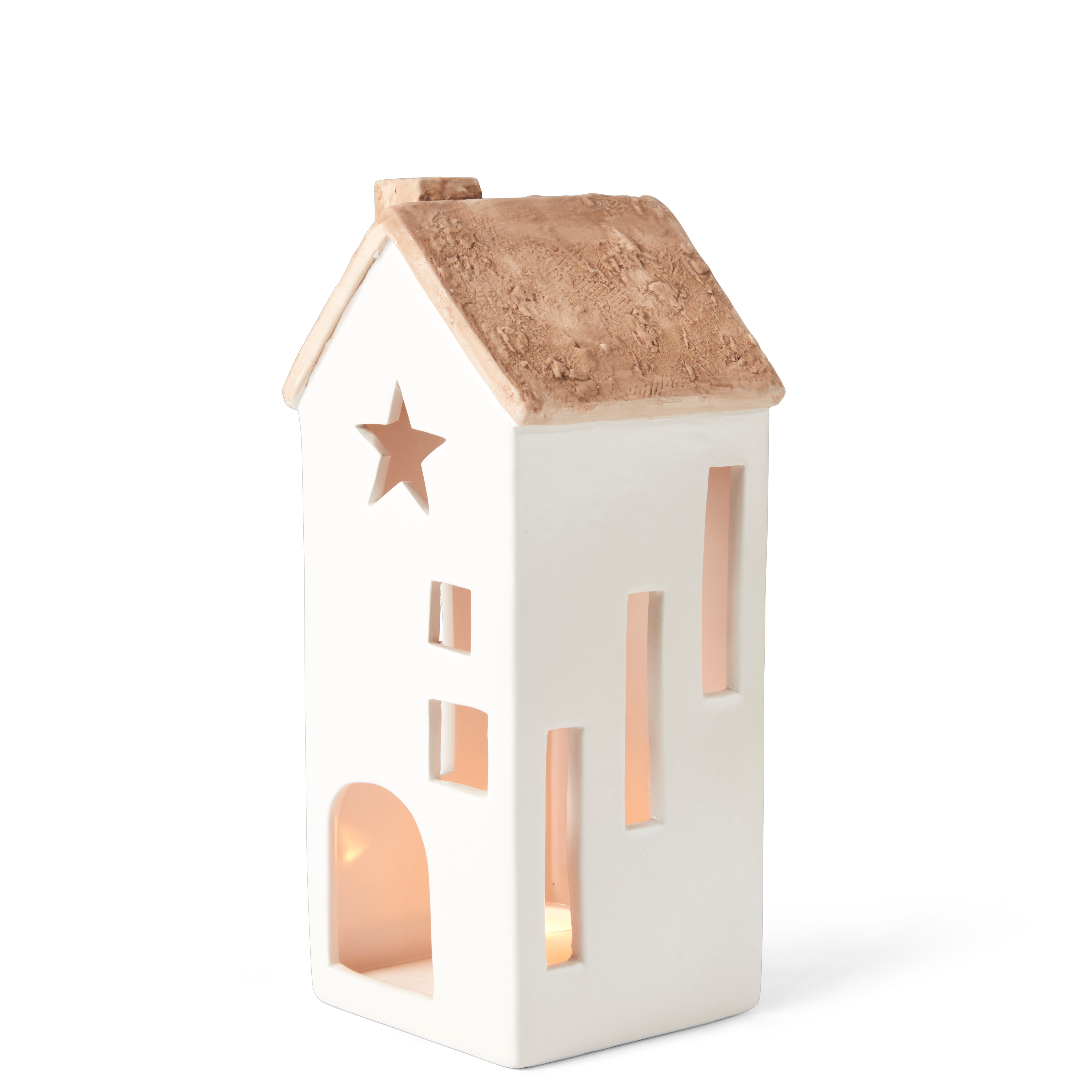HOME Theelichthouder witH 25,5 x B 10,5 x D 10,5 cm