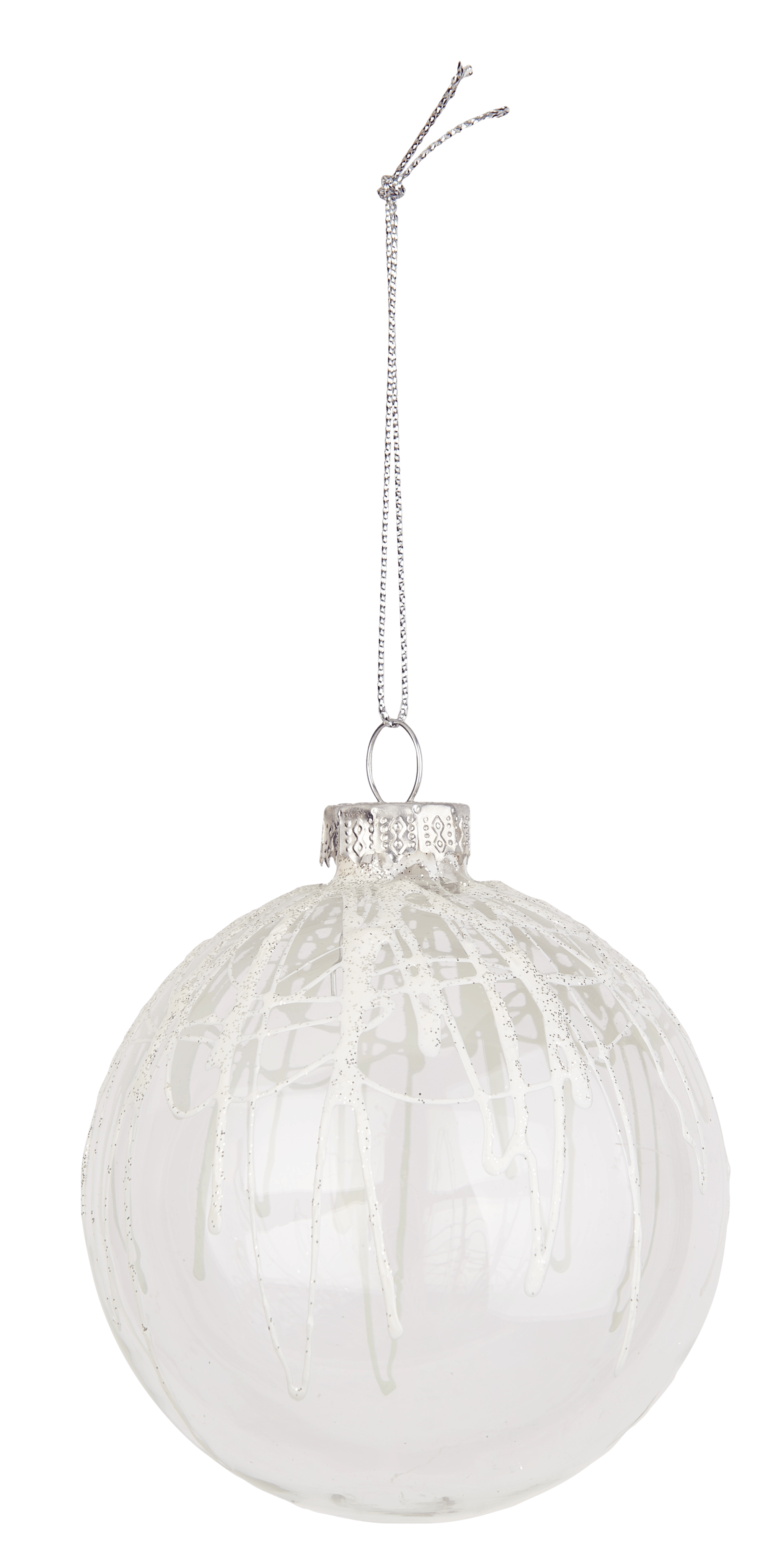 SHIMMER Kerstbal transparantØ 8 cm