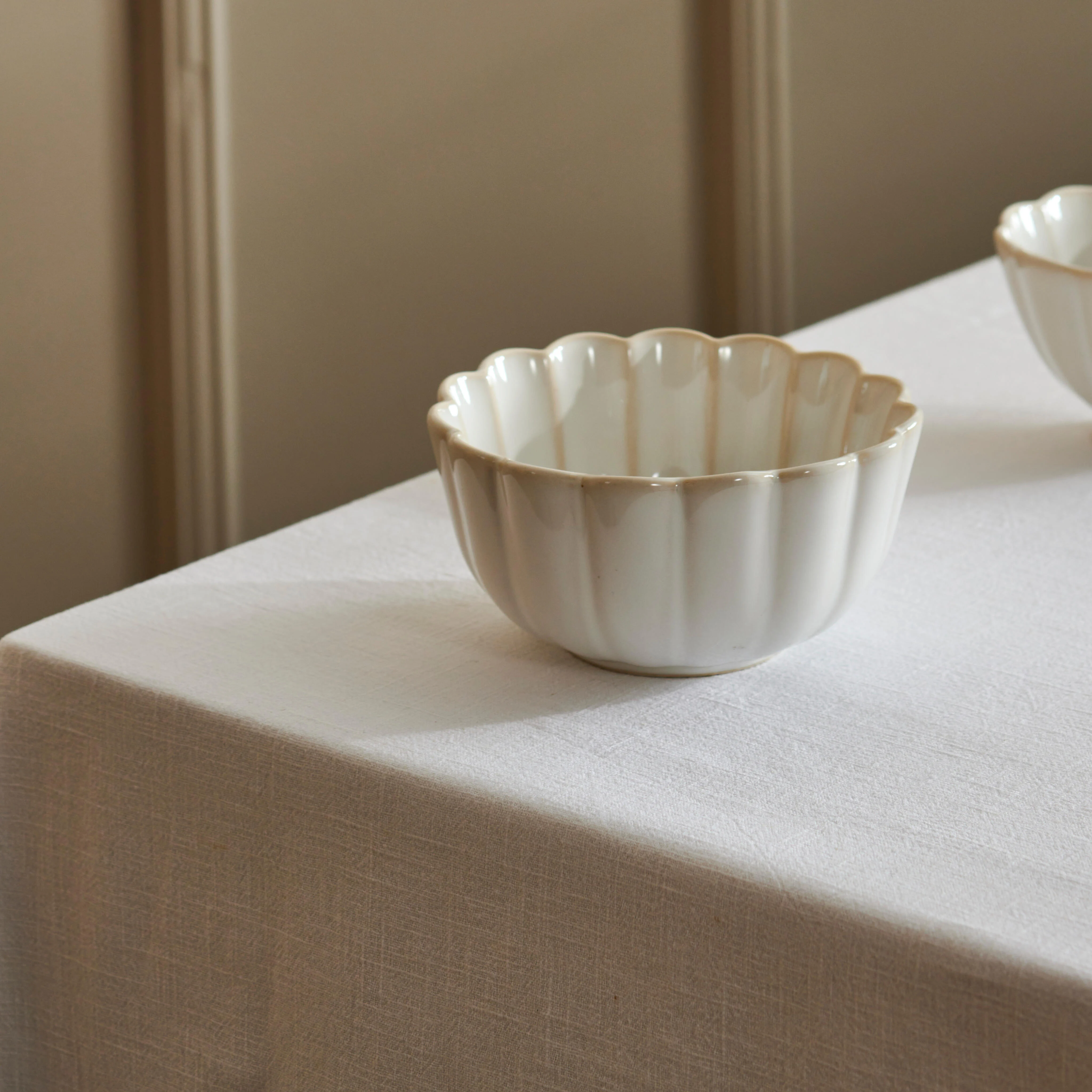 DAHLIA Bowl 48 CL wit - set van 4 H 7 cm - Ø 14 cm