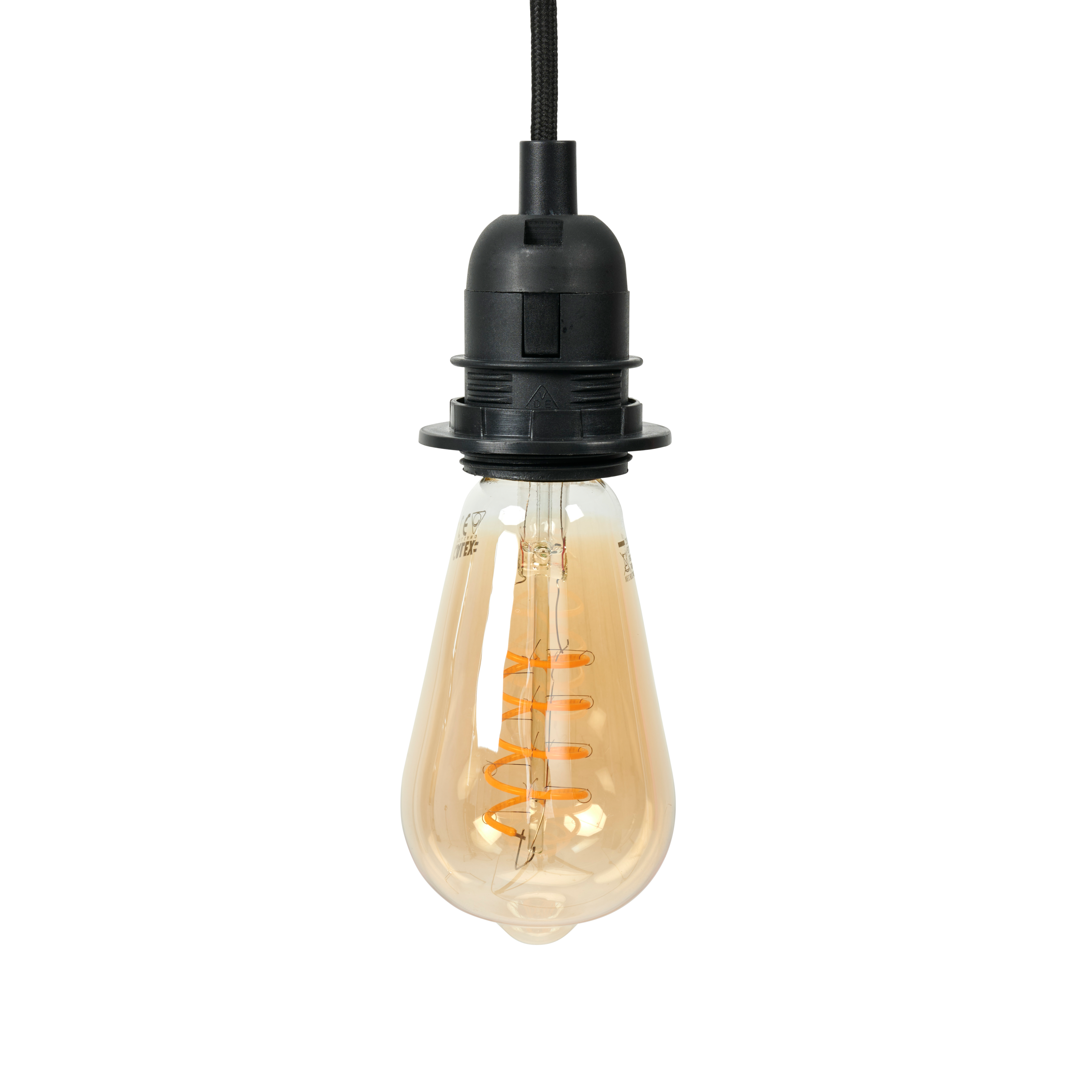 BASIC Pendel E27 zwartH 90 cm - Ø 10 cm