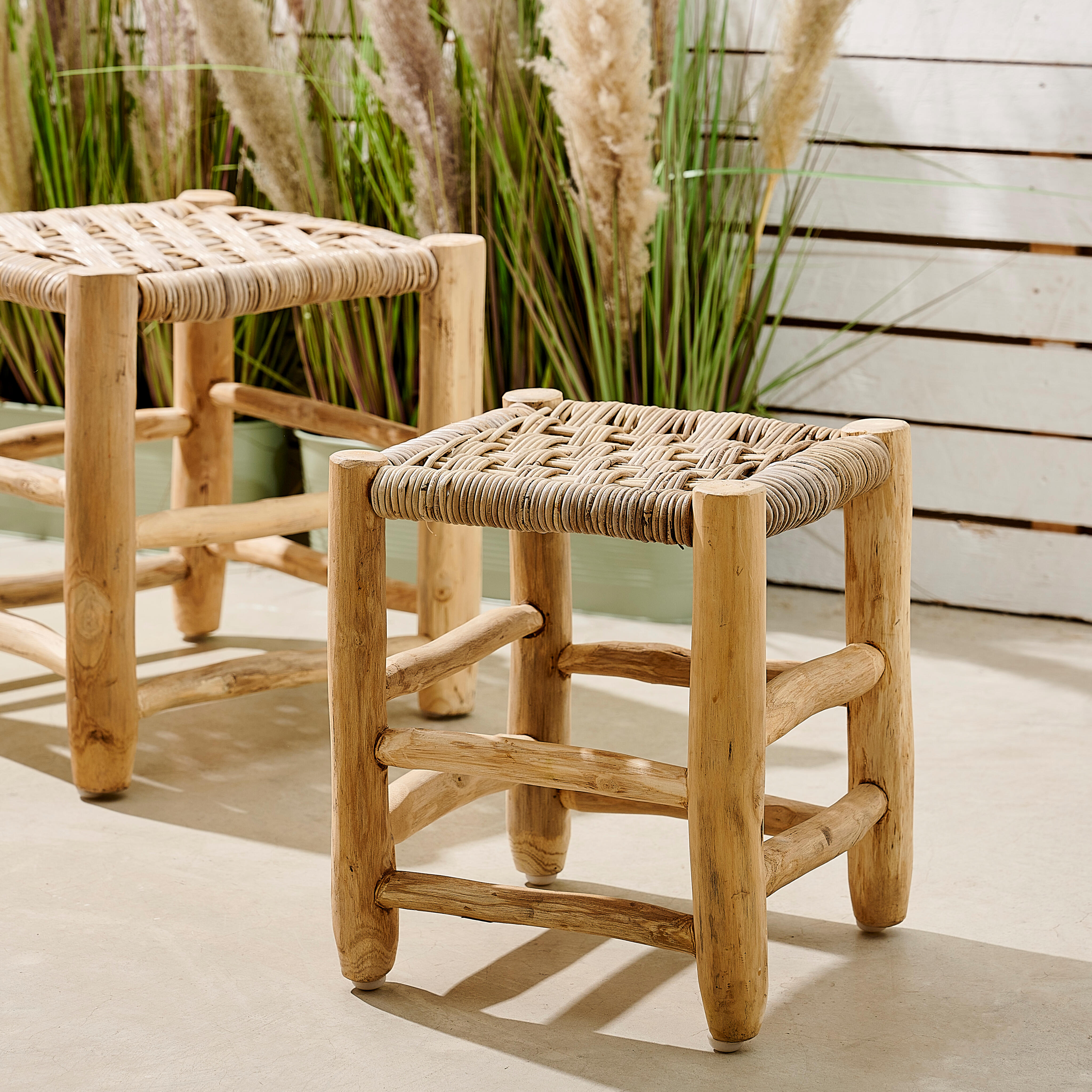 KANAI Kruk 2 maten small naturelH 37 x B 32 x D 32 cm