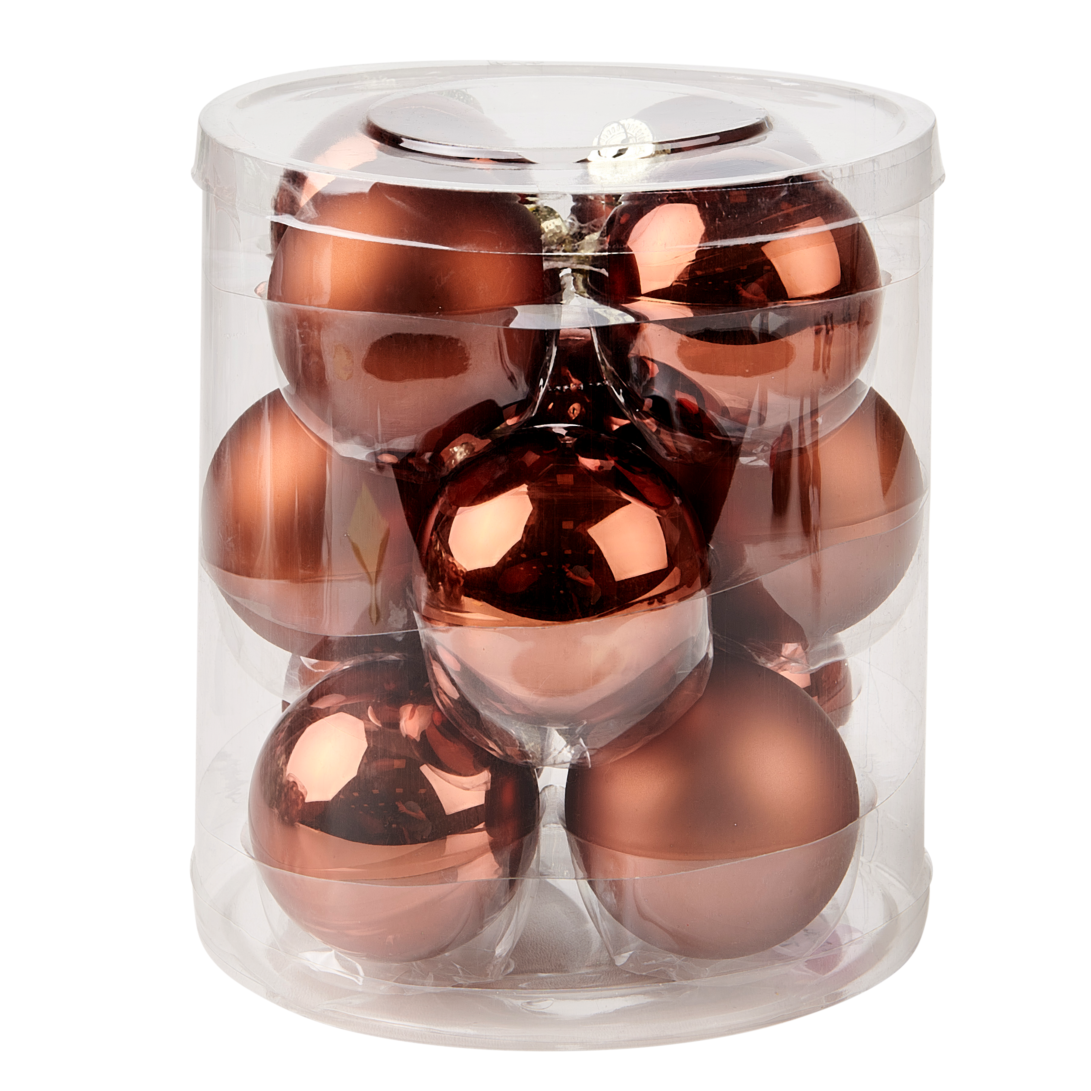 COPPER Kerstbal set van 12 bronsØ 6 cm