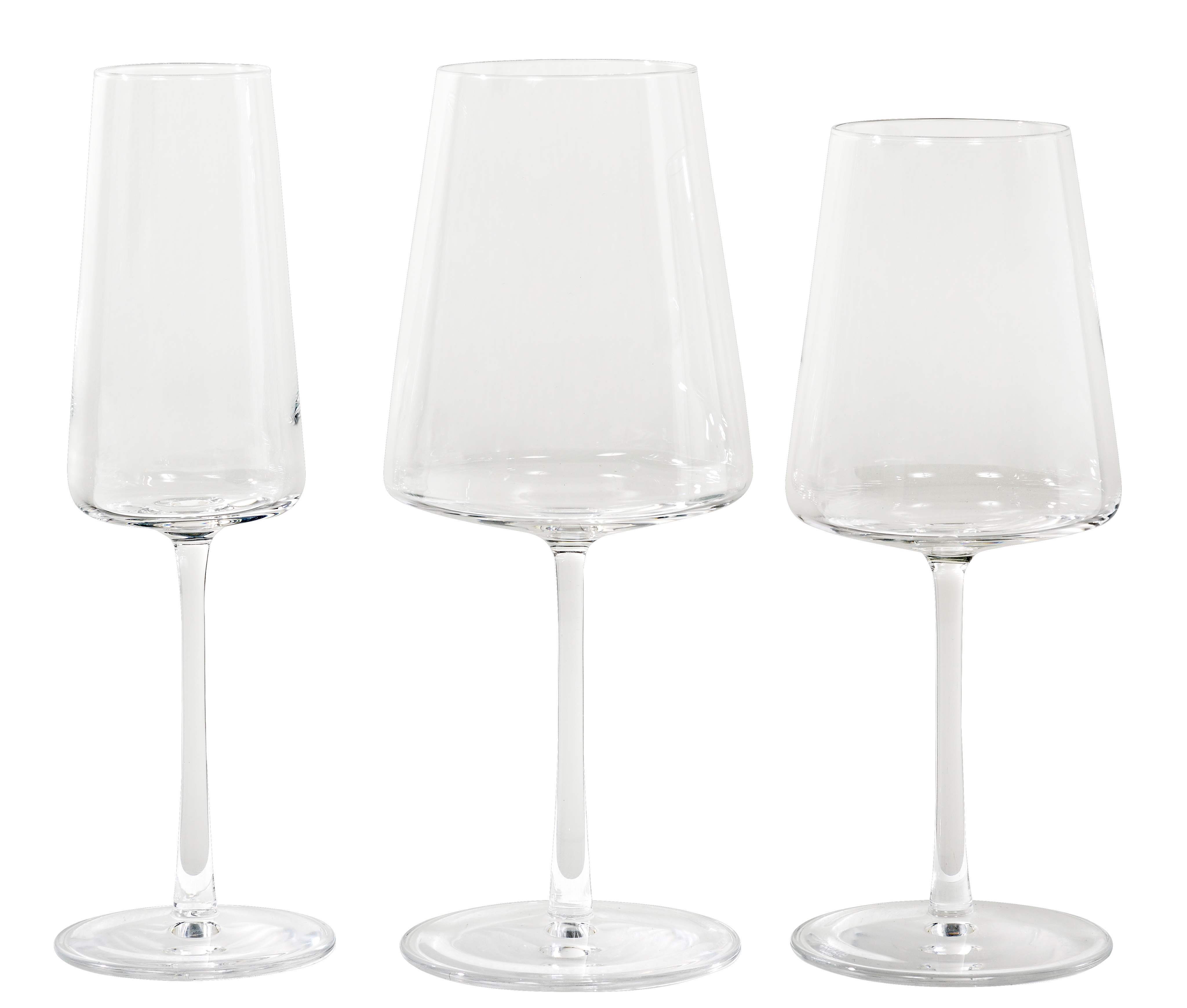 POWER Fluitglas 24 CL transparant - set van 6 H 22,6 cm - Ø 7,2 cm