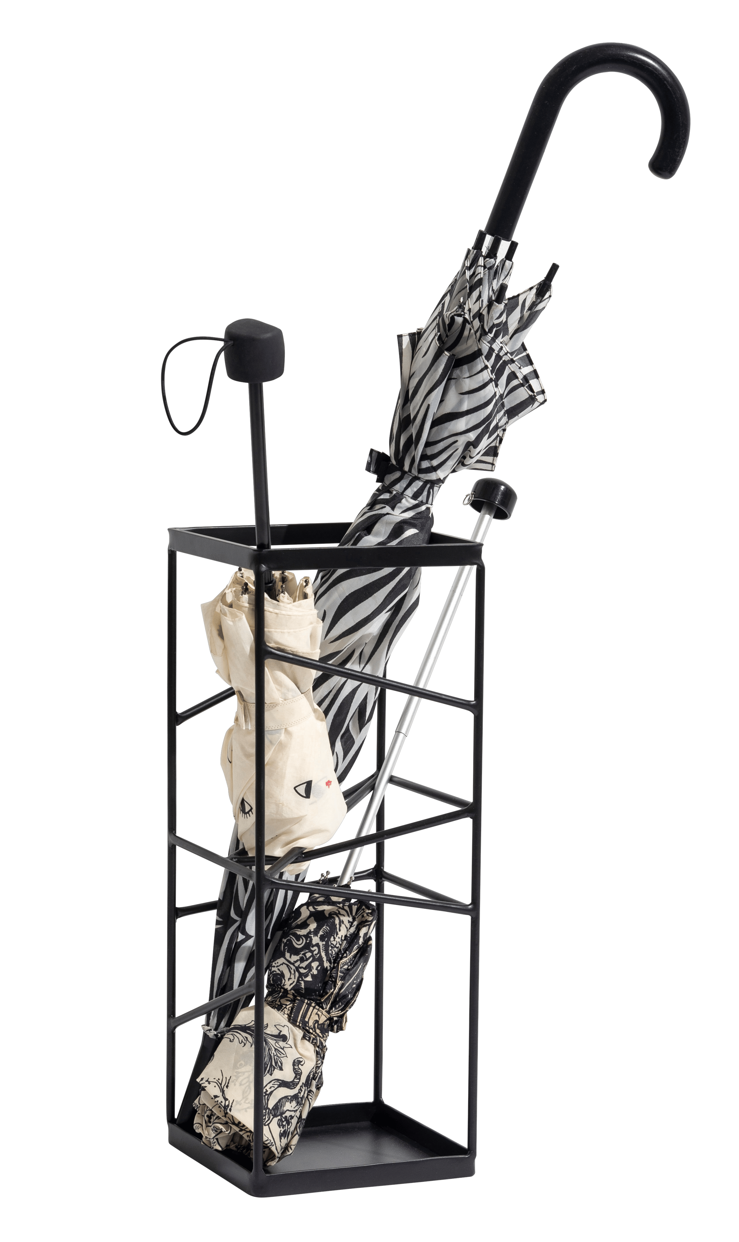 CAOS Paraplubak zwartH 45 x B 17 x D 17 cm - CASA